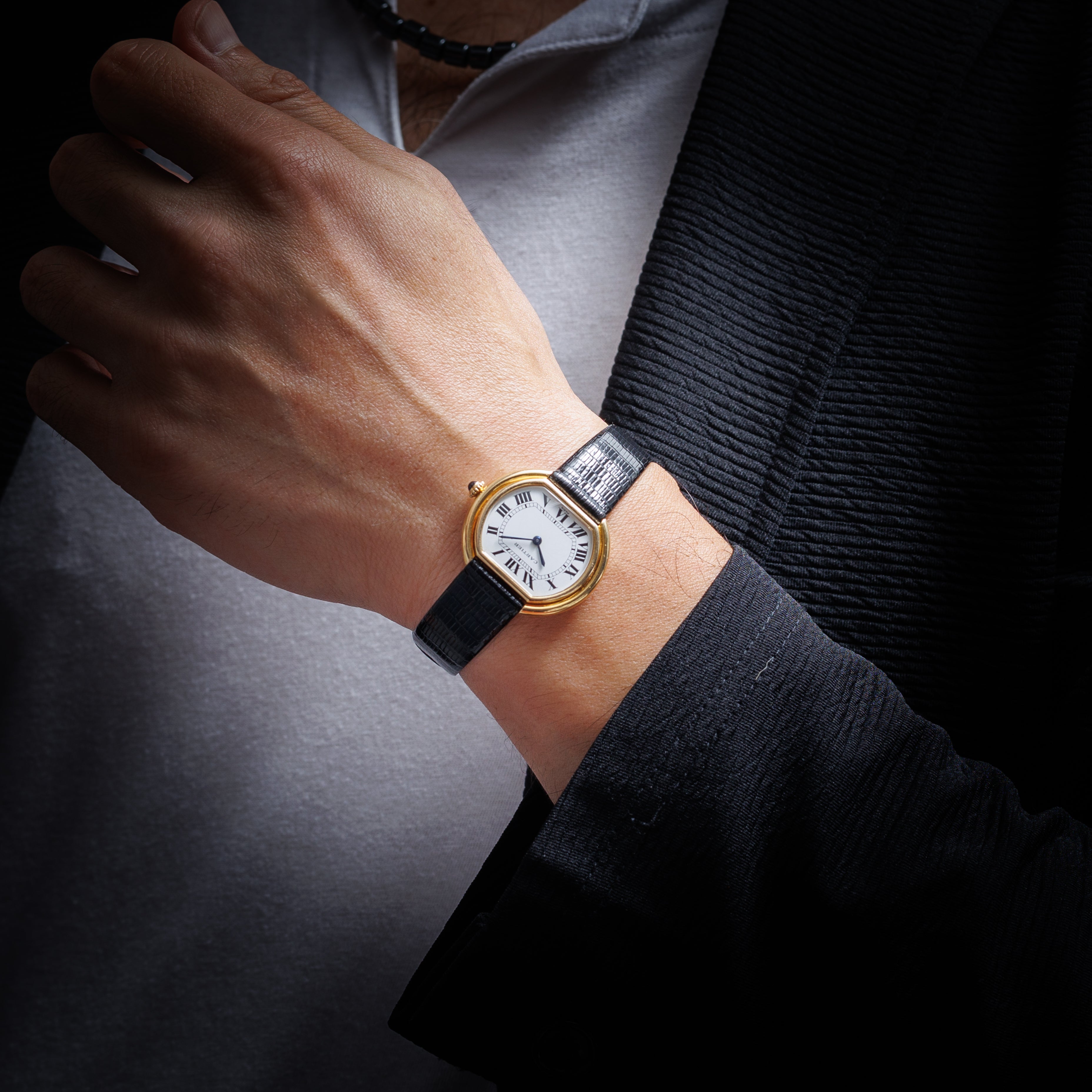 カルティエ エリプス 1970年代製 Ref.78091 LMサイズ 18金イエローゴールド