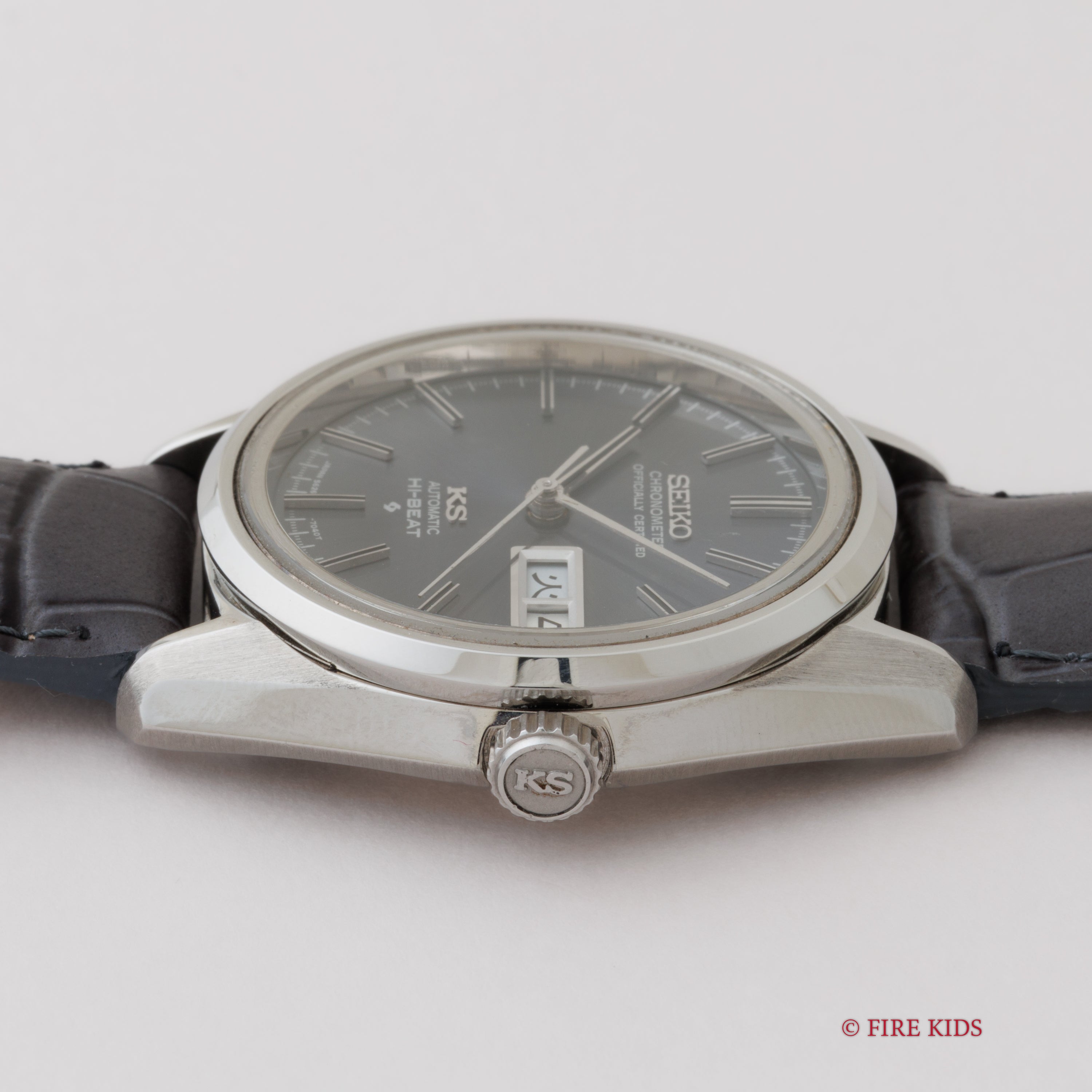 キングセイコー クロノメーター グレーダイヤル ハイビート 自動巻き 1971年製 Ref.5626-7040 56KS