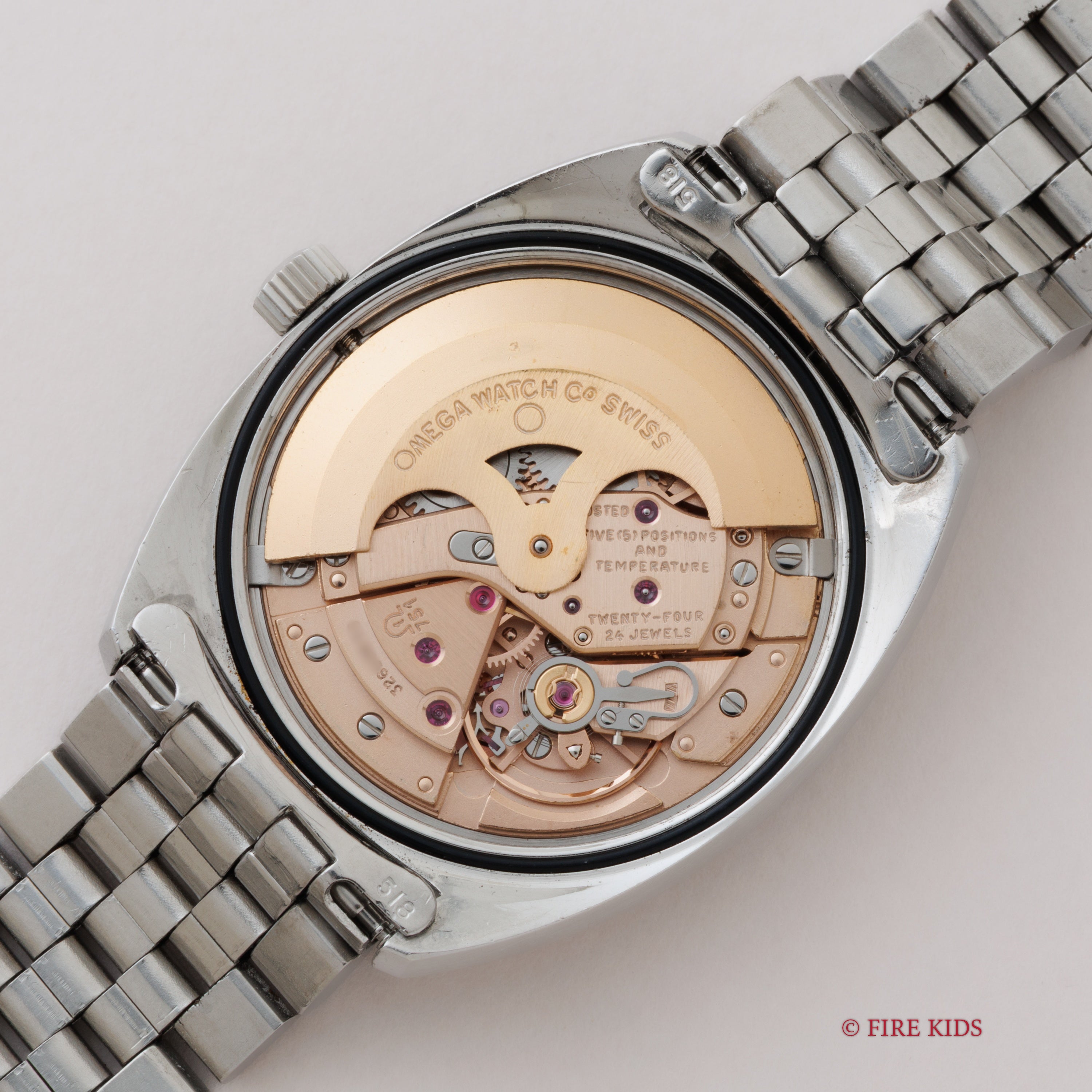 オメガ コンステレーション ジェンタ前期型 1970年製 グレーダイヤル 純正ブレス WGコインエッジベゼル