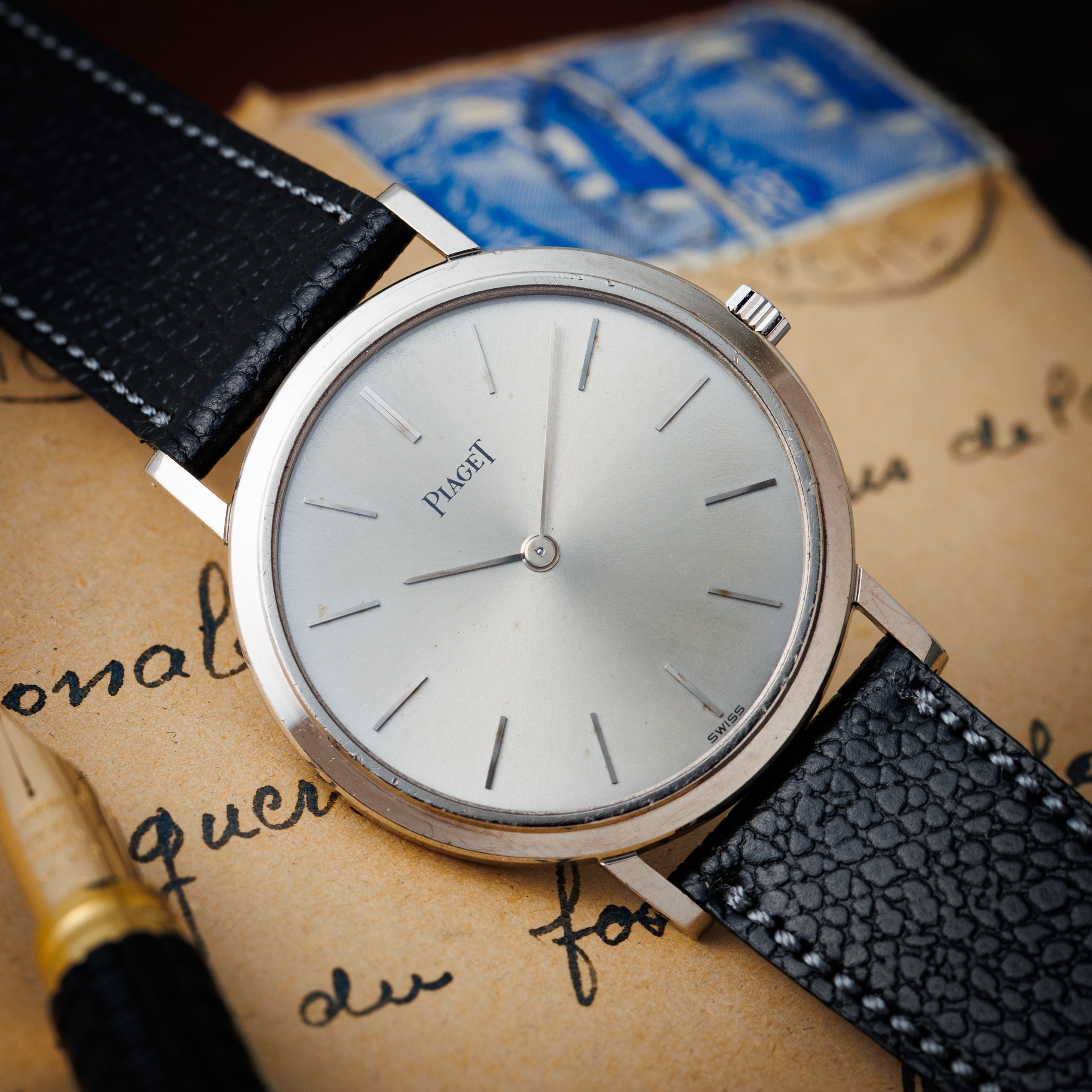 ピアジェ エクストラシン 18金無垢 ラウンドケース 1980年代製