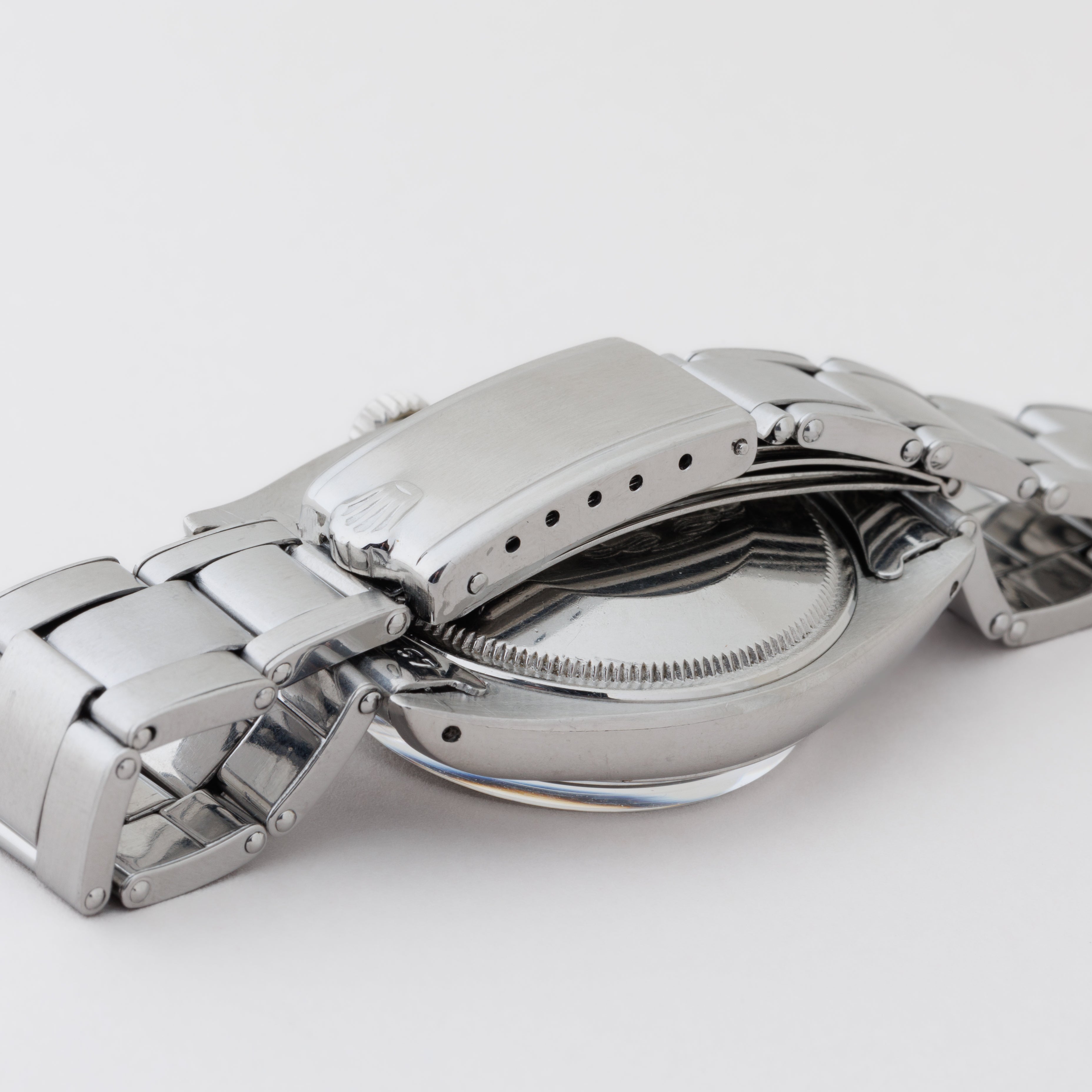 ロレックス 1961年製 オイスターパーペチュアルデイト Ref.1500 ドーフィンハンド 純正リベットブレス