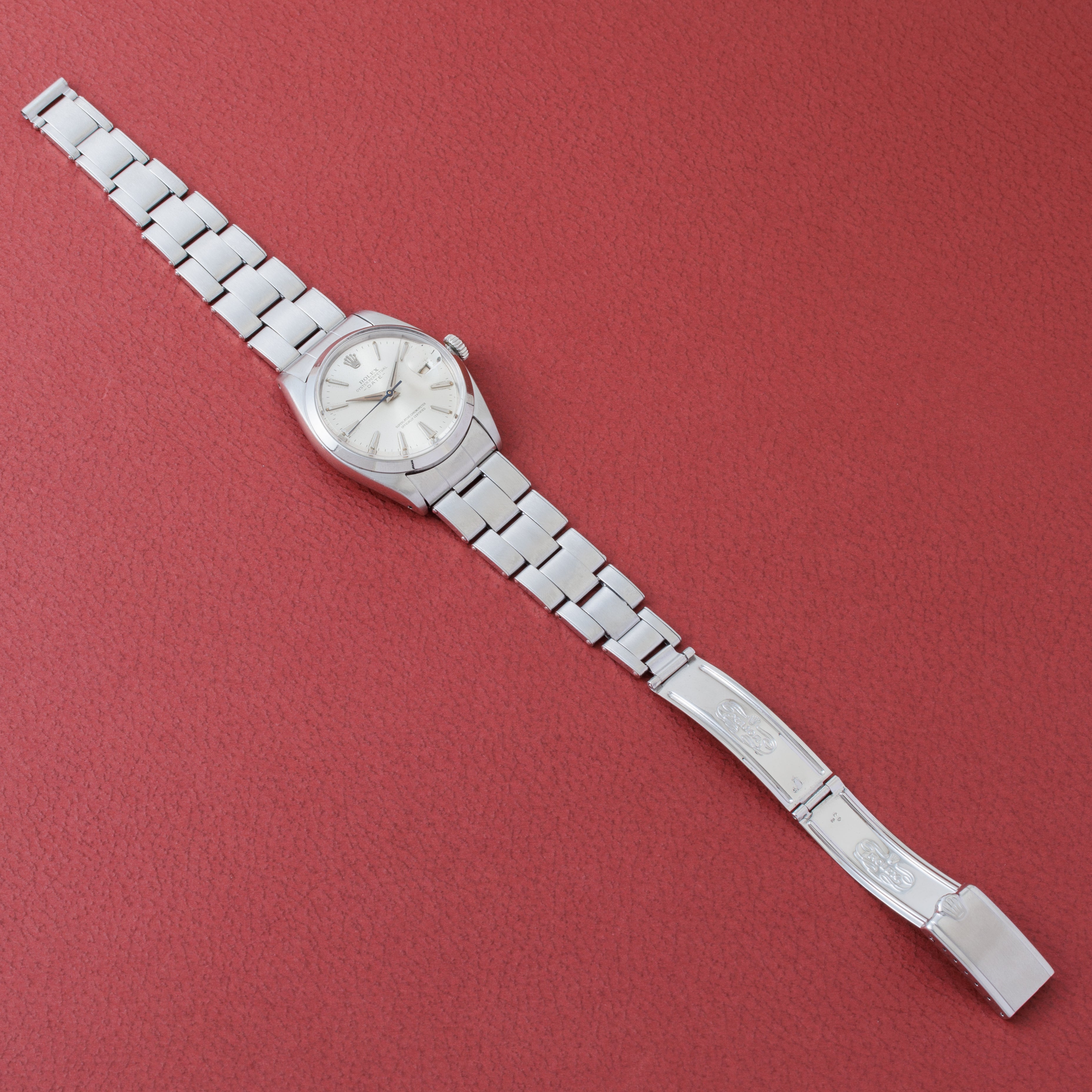 ロレックス 1961年製 オイスターパーペチュアルデイト Ref.1500 ドーフィンハンド 純正リベットブレス