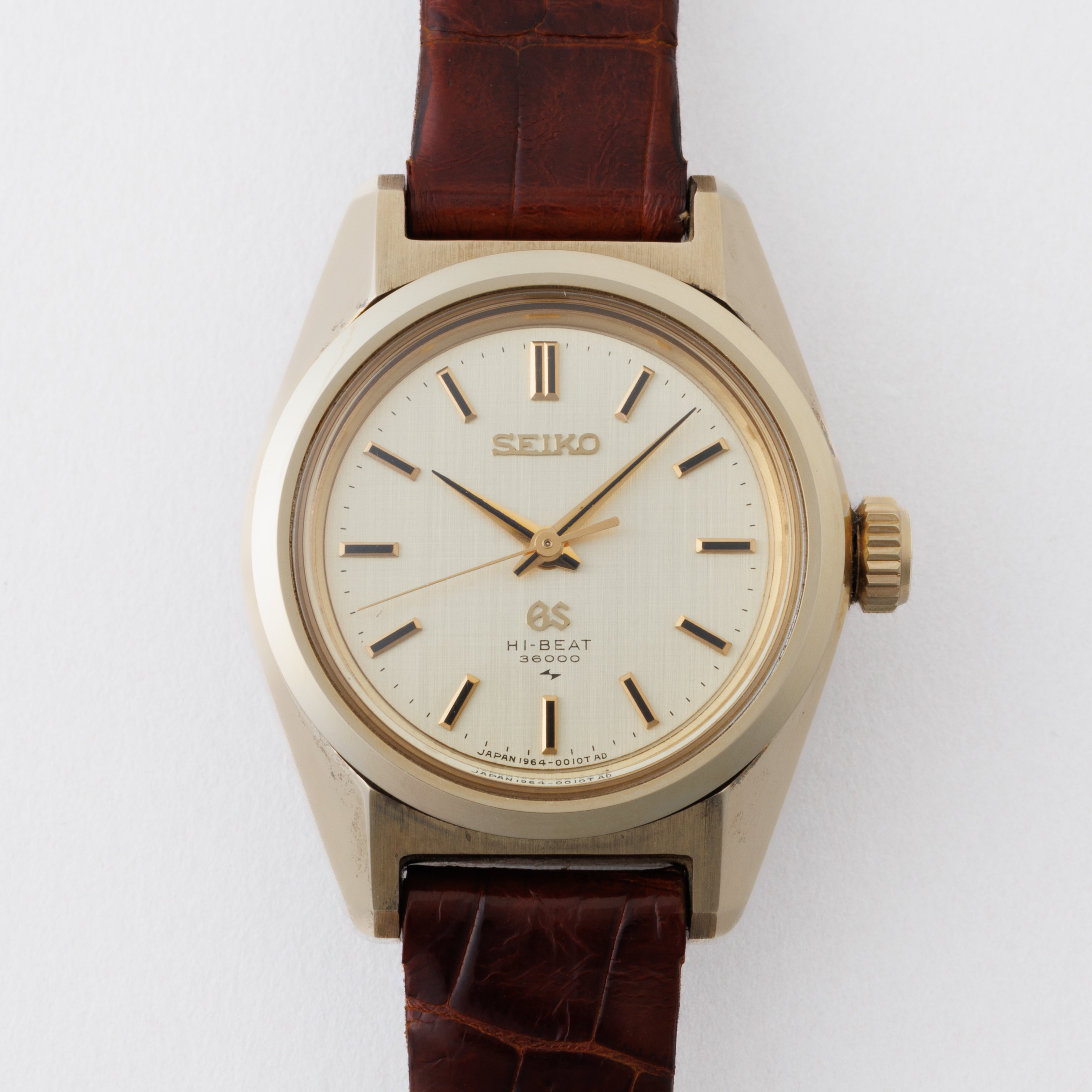 グランドセイコー レディース CAPゴールド 1968年製 手巻き10振動 Ref.1964-0010 純正尾錠付き