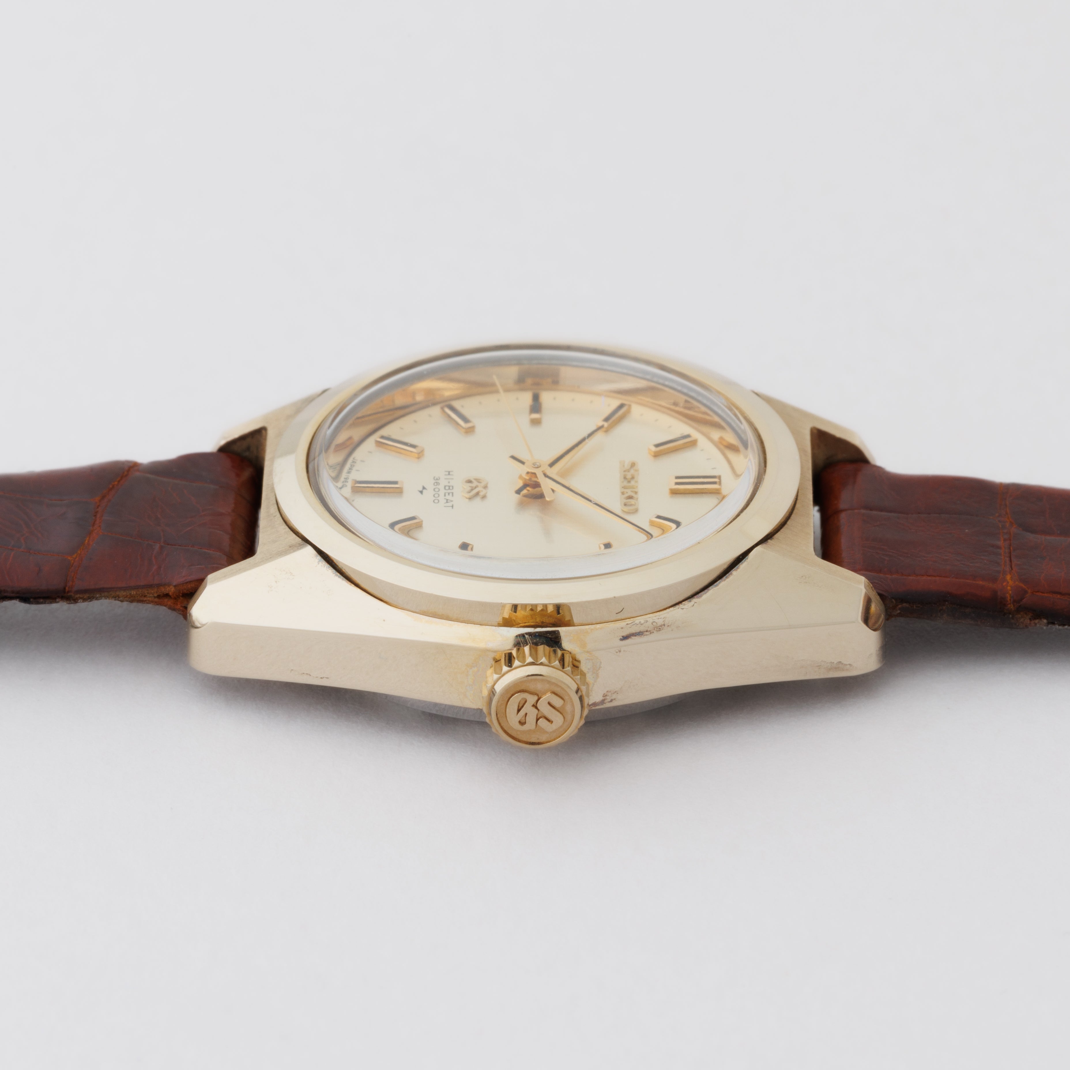 グランドセイコー レディース CAPゴールド 1968年製 手巻き10振動 Ref.1964-0010 純正尾錠付き