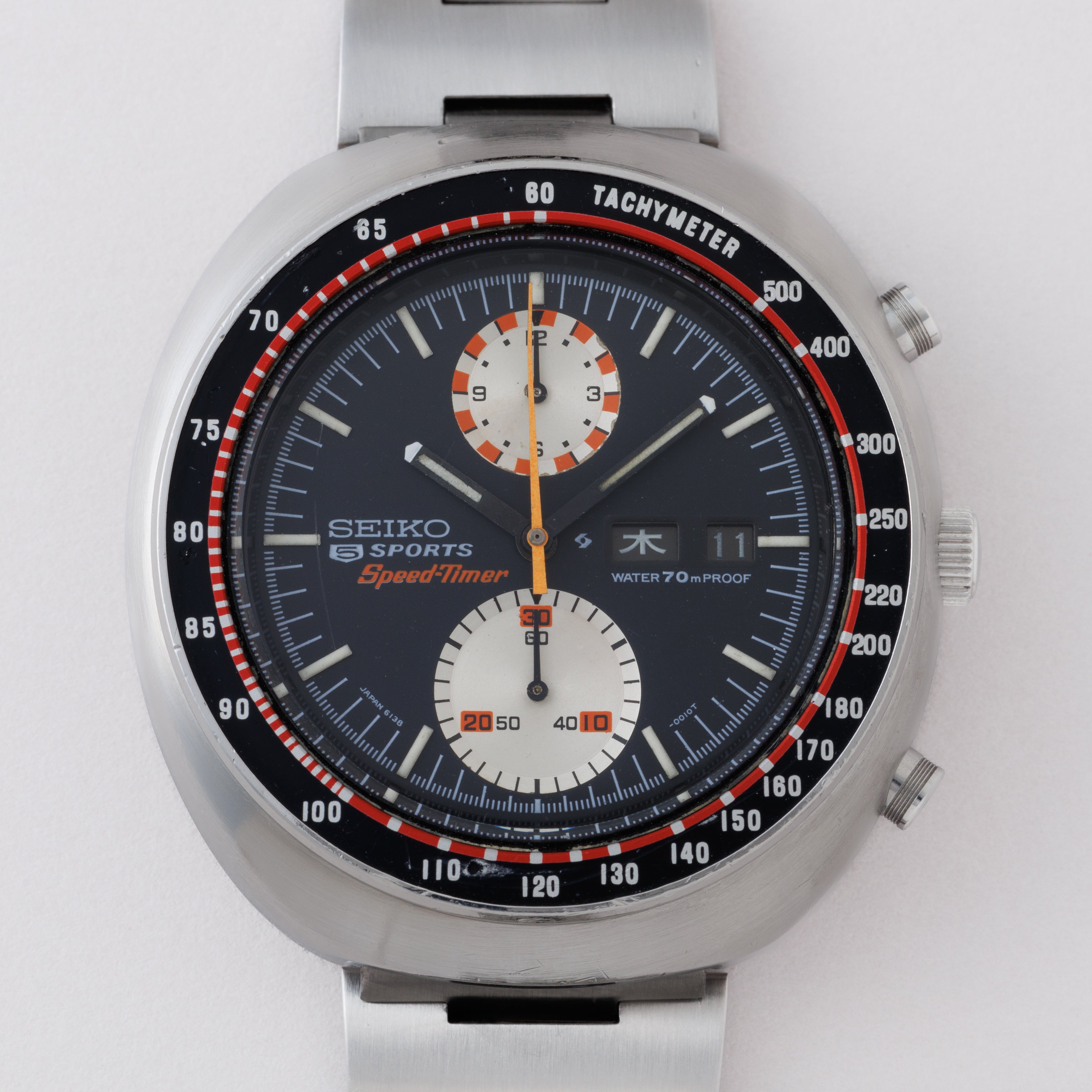 セイコー 5スポーツスピードタイマー1970年製 Ref.6138-0010 UFO 自動巻きクロノグラフ