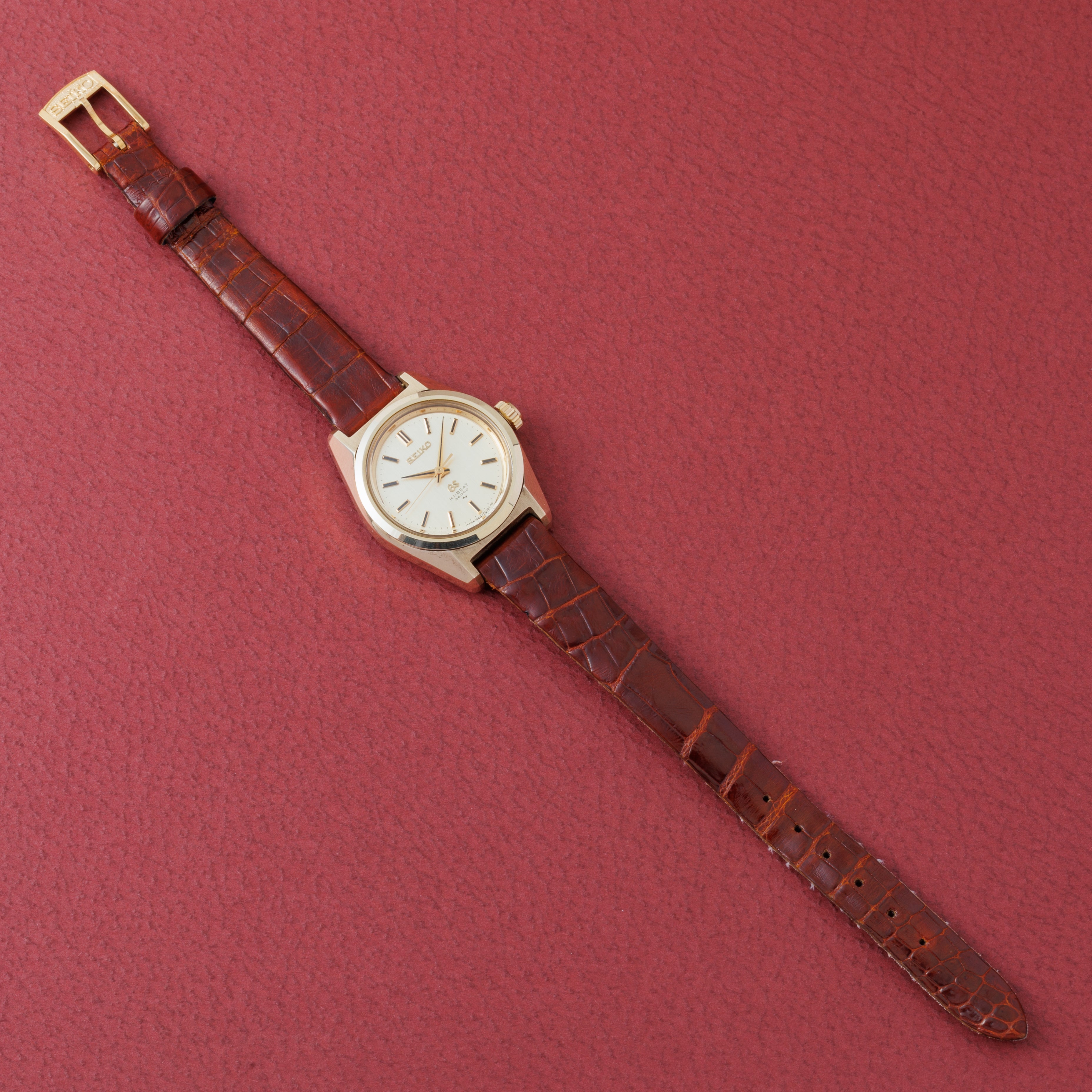 グランドセイコー レディース CAPゴールド 1968年製 手巻き10振動 Ref.1964-0010 純正尾錠付き