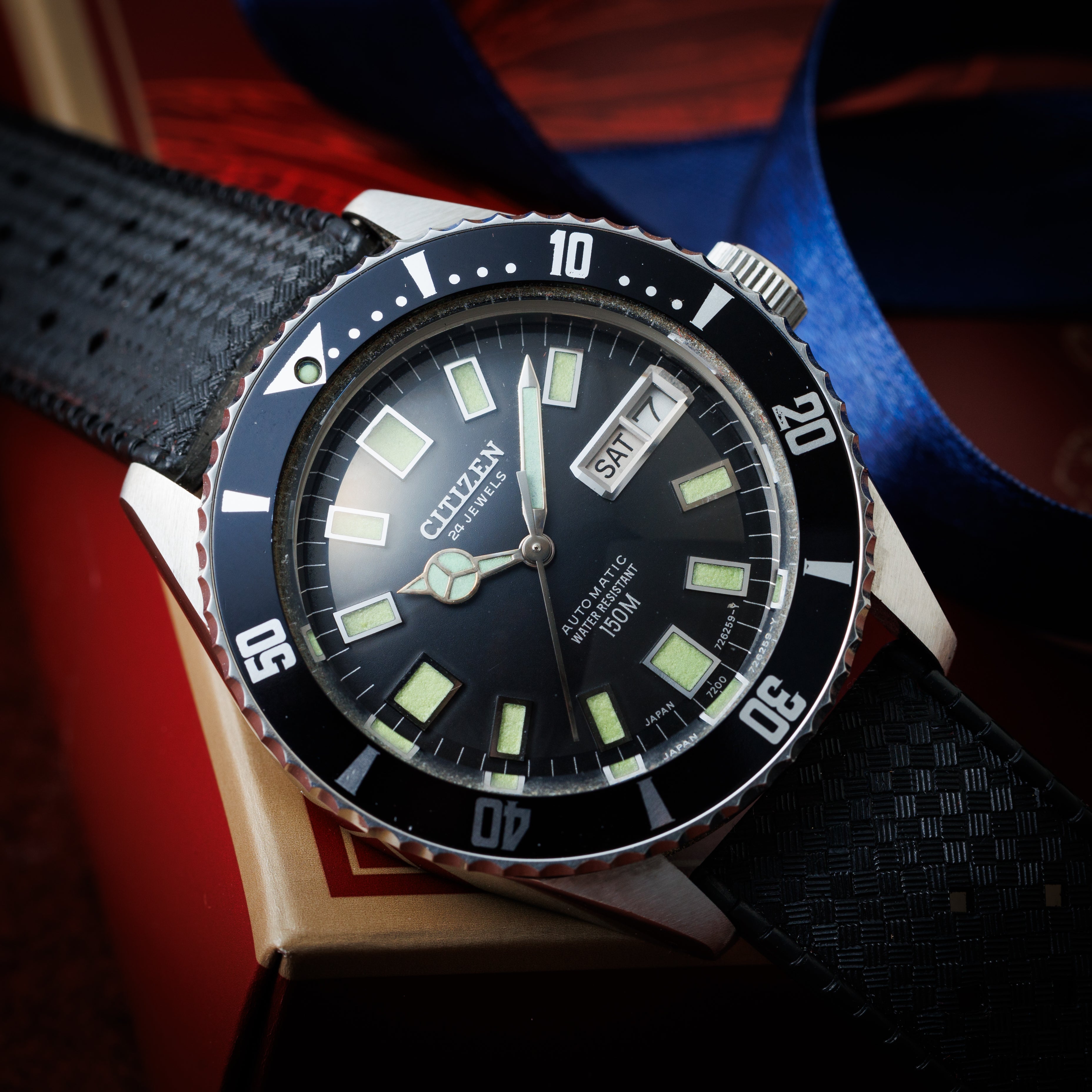 シチズン レオパール ダイバー 1973年製 Ref.4-722710-Y オリジナルトロピックベルト