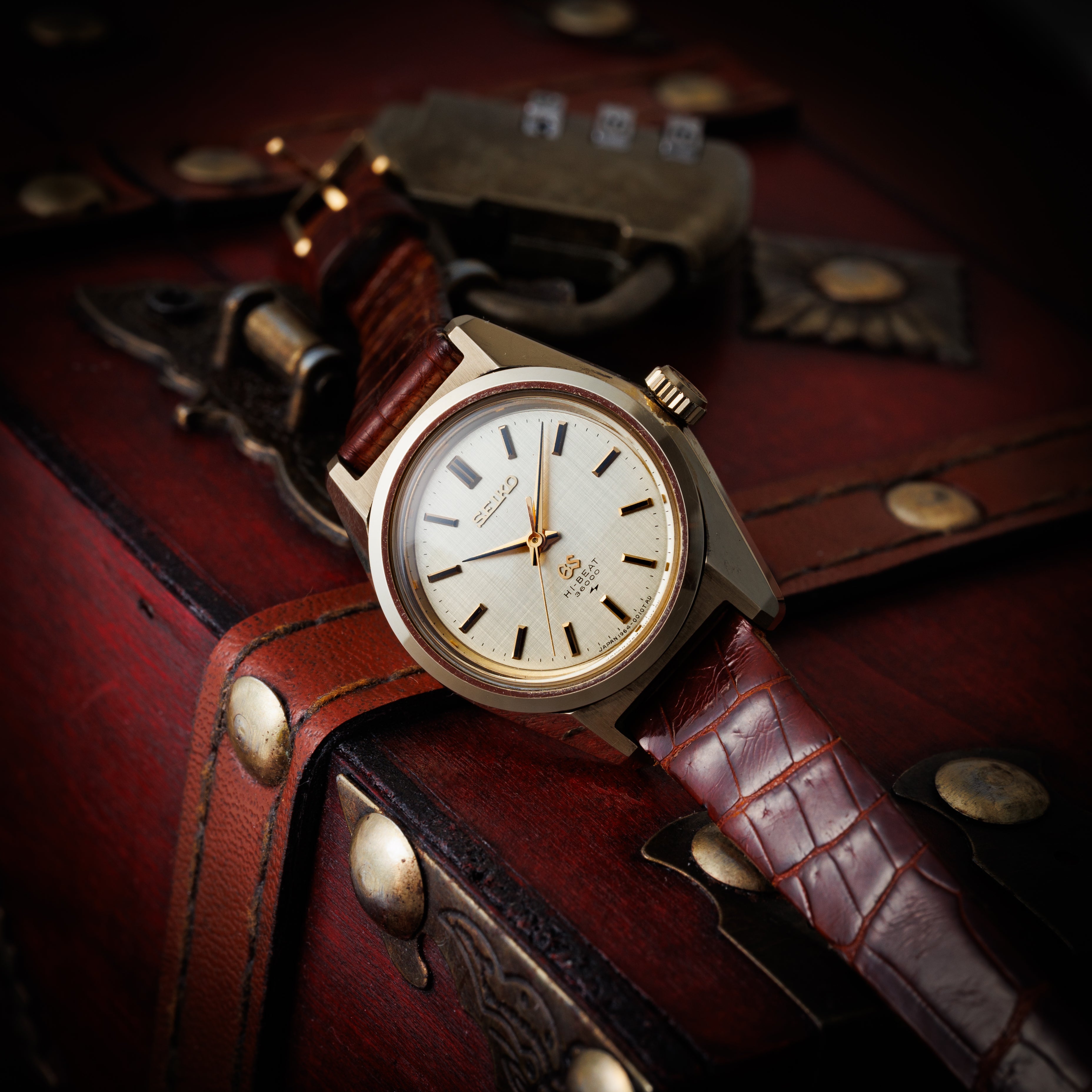 グランドセイコー レディース CAPゴールド 1968年製 手巻き10振動 Ref.1964-0010 純正尾錠付き