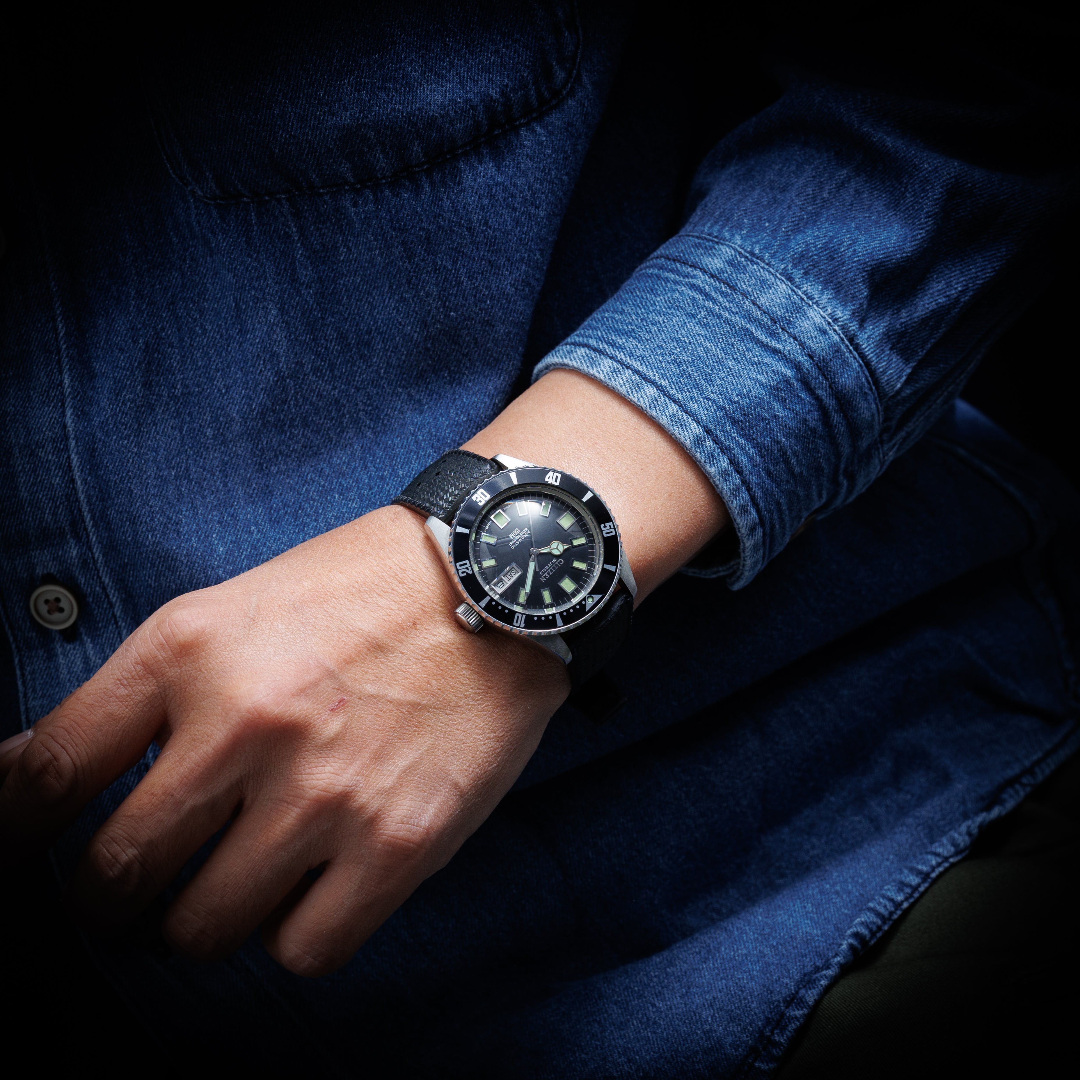 シチズン レオパール ダイバー 1973年製 Ref.4-722710-Y オリジナルトロピックベルト