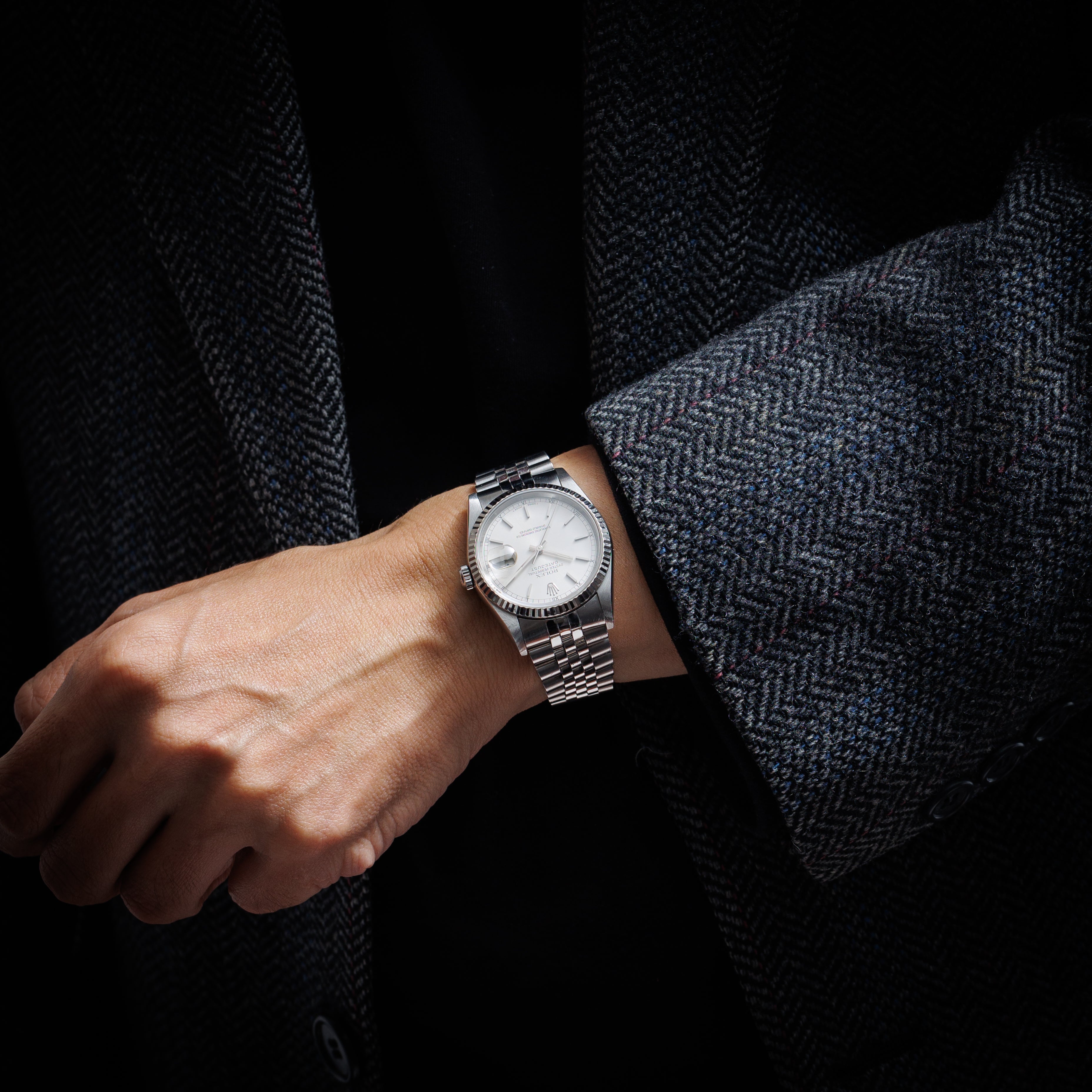 ロレックス デイトジャスト 1997年製 Ref.16234 シルバーダイヤル 箱、サービス保証書