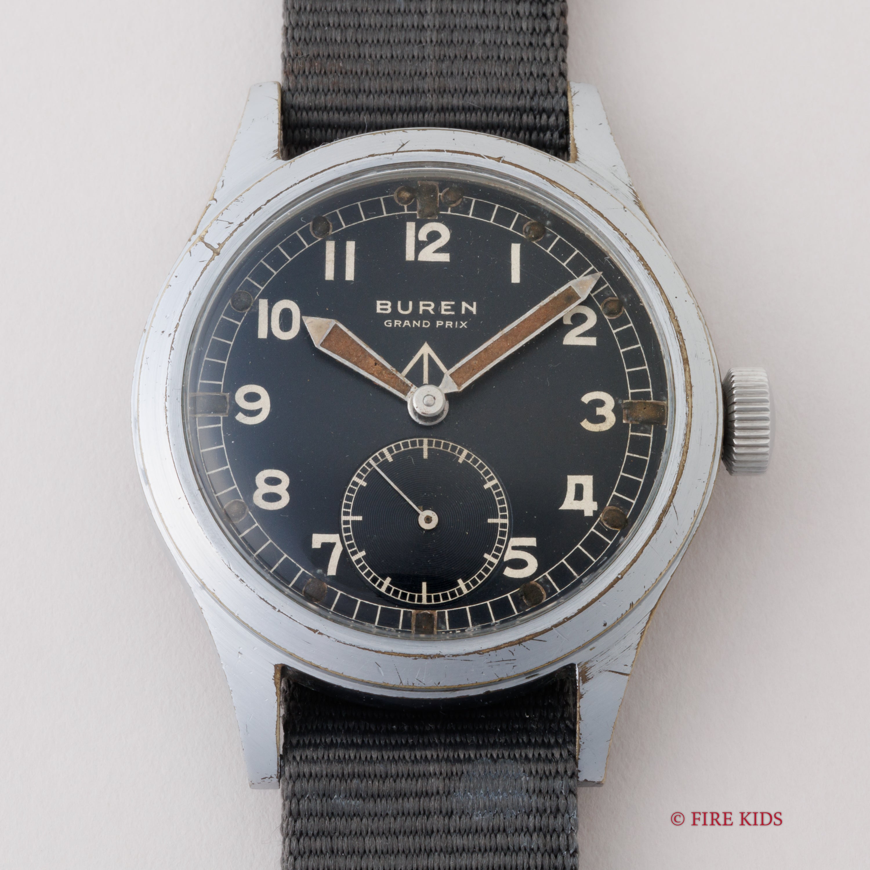 ビューレン イギリス軍用時計 ダーティーダース 1940年代製 手巻 Cal.462 第二次世界大戦