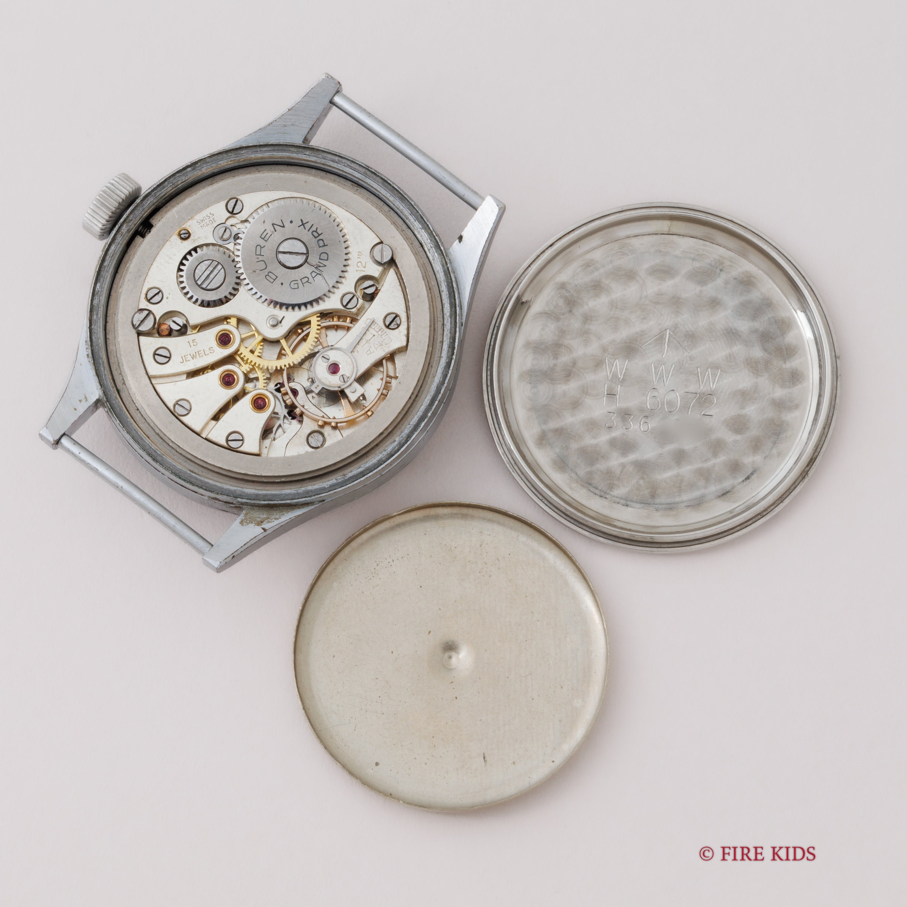 ビューレン イギリス軍用時計 ダーティーダース 1940年代製 手巻 Cal.462 第二次世界大戦