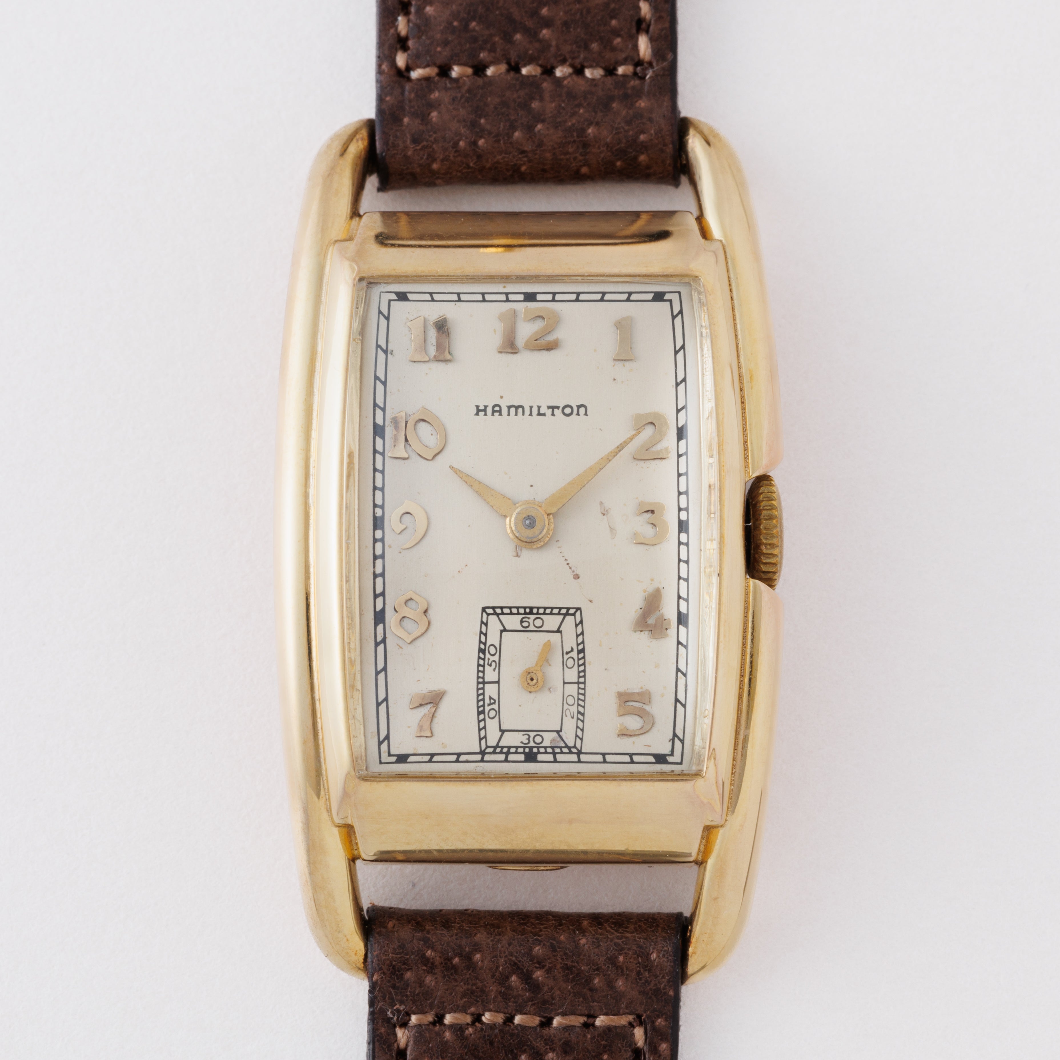 ハミルトン 角型 14金張り 1940年代製 手巻き Cal.982