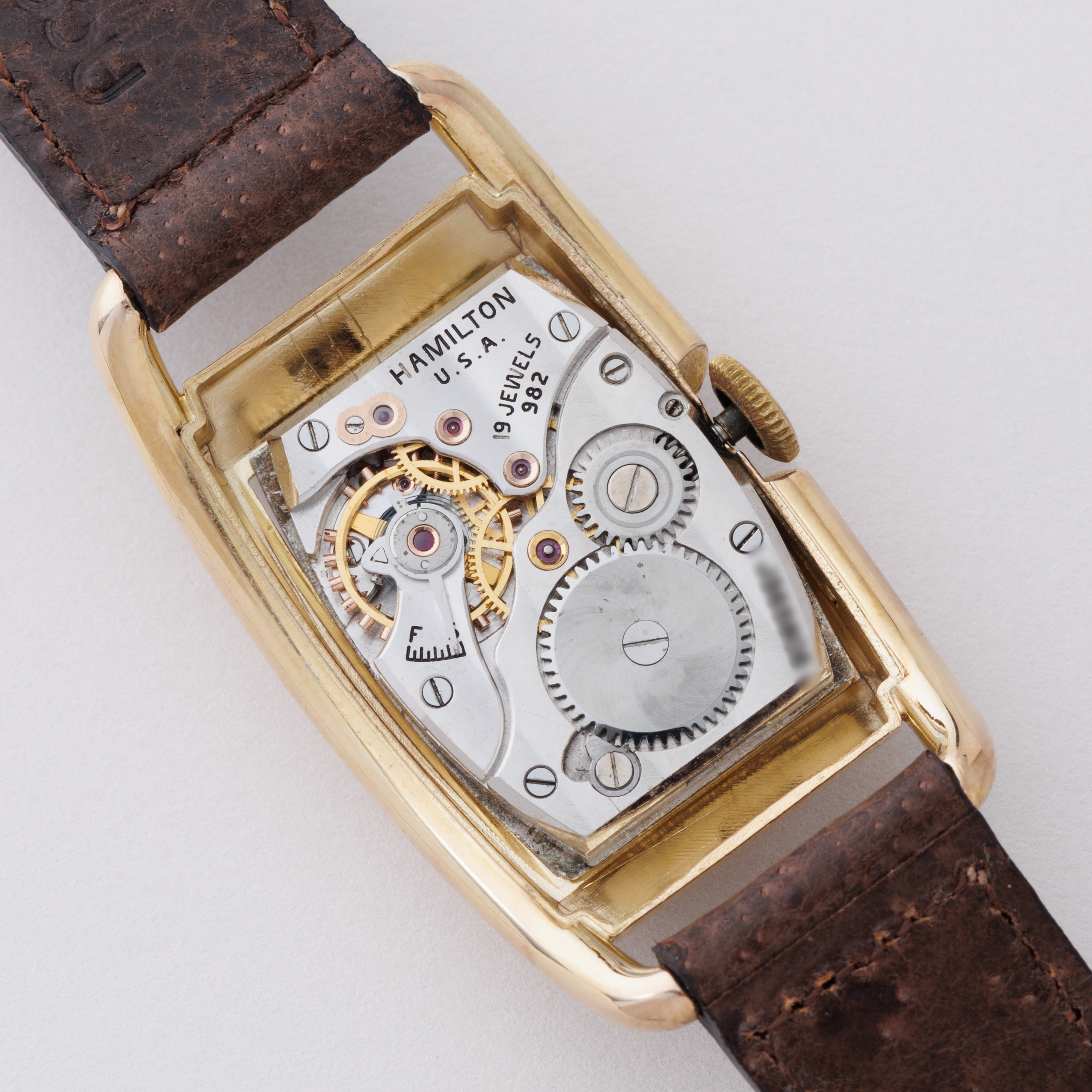 ハミルトン 角型 14金張り 1940年代製 手巻き Cal.982