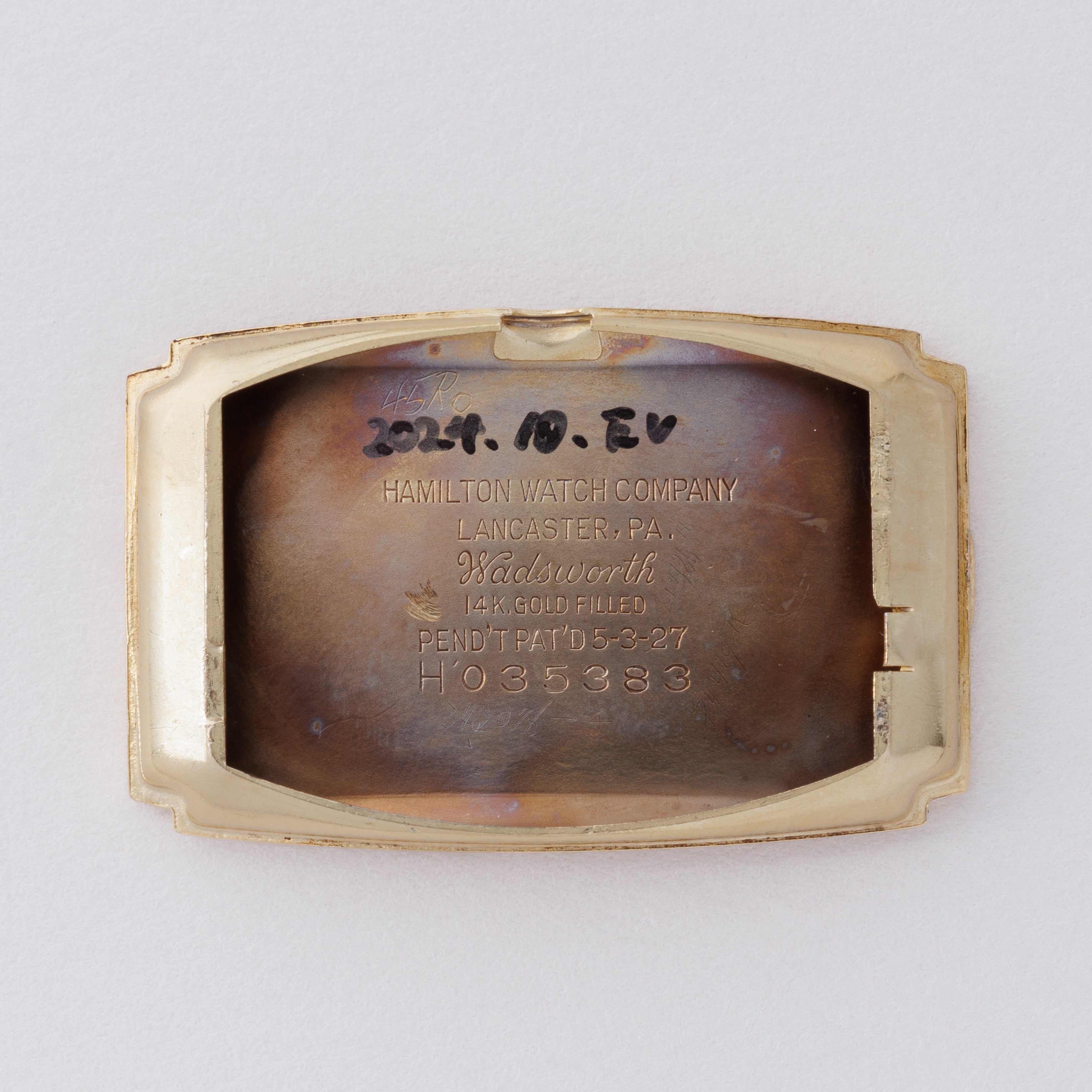 ハミルトン 角型 14金張り 1940年代製 手巻き Cal.982