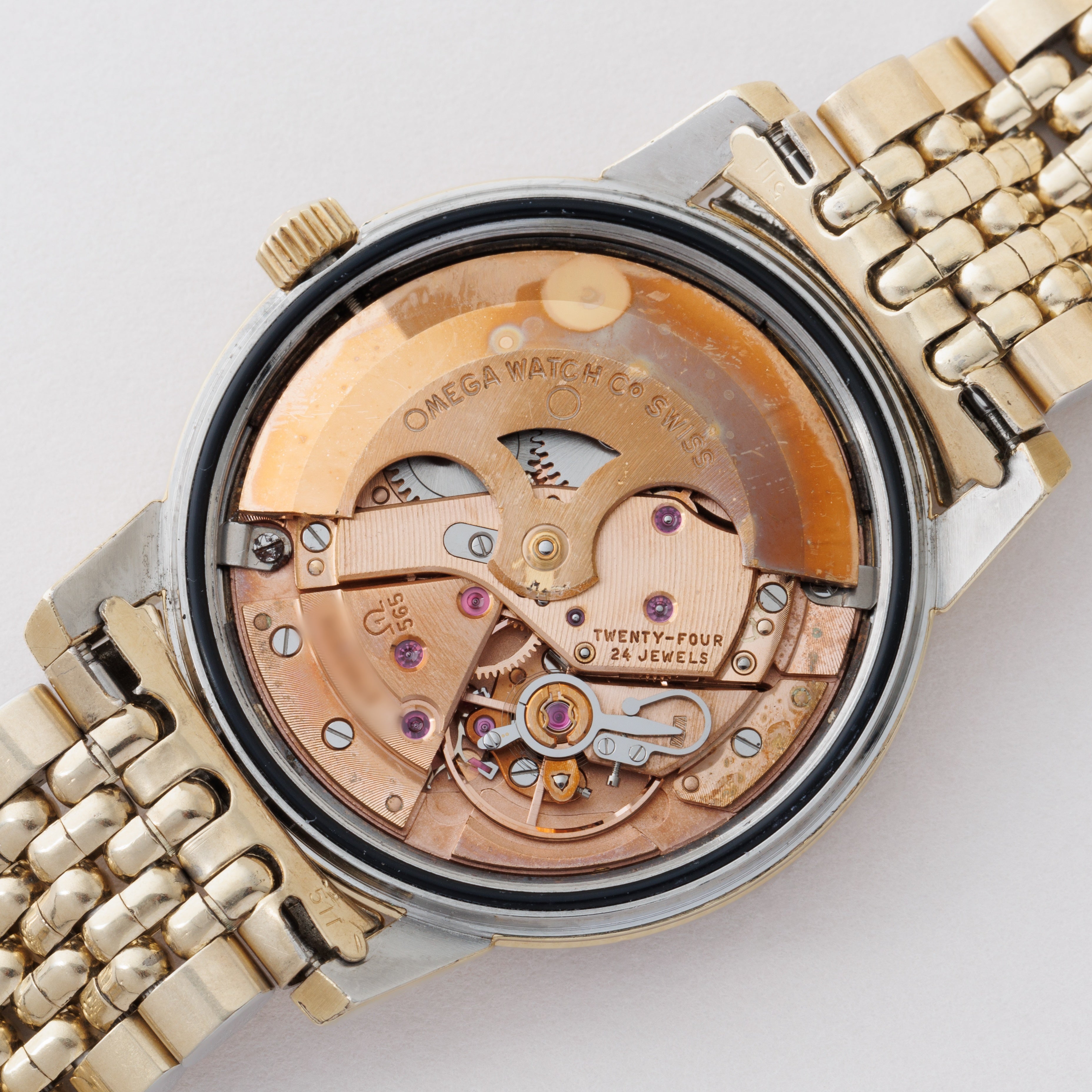 オメガ シーマスター 1968年製 Ref.166.003SP 金張り ブレス付き
