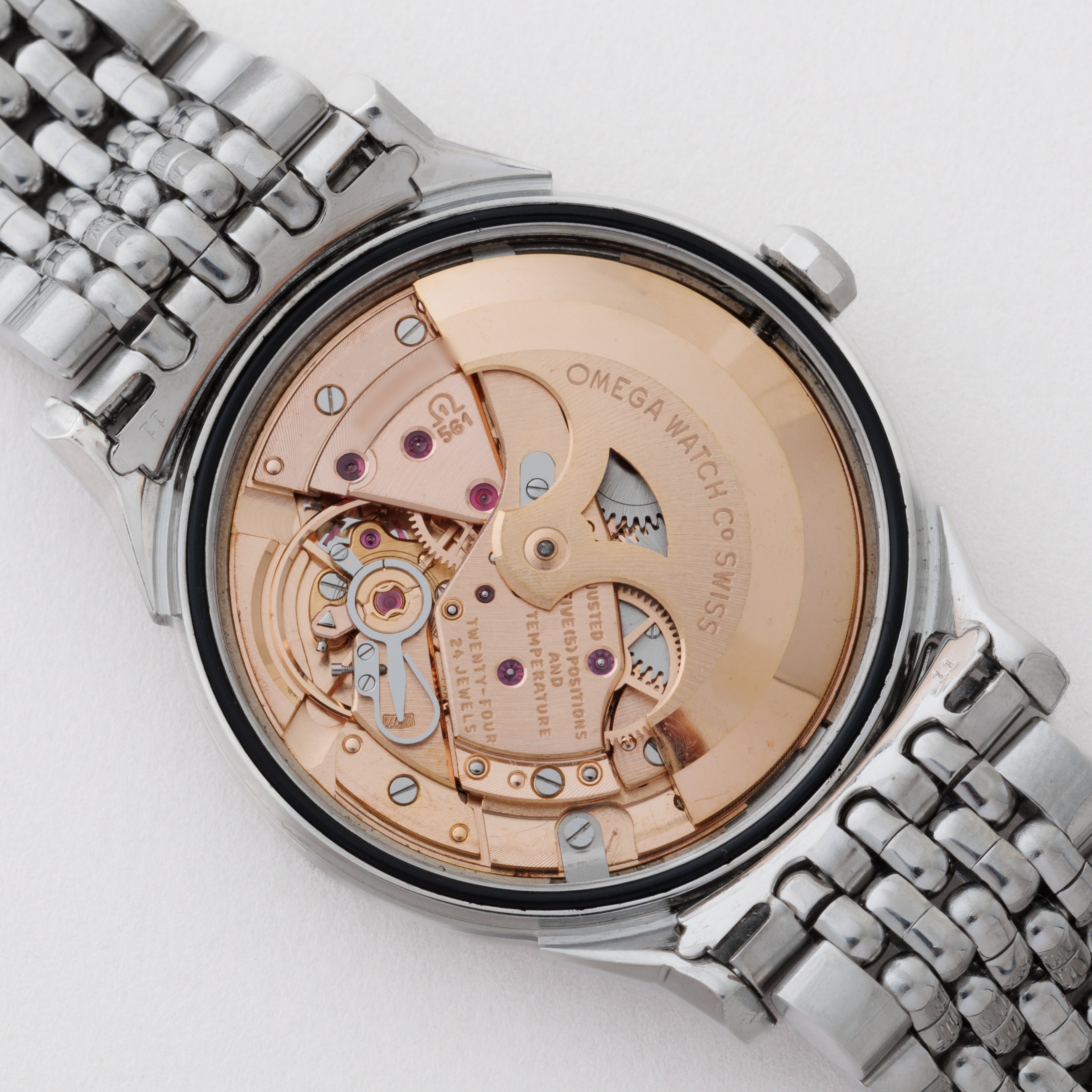 オメガ コンステレーション 1963年製 Ref.168.005 ギャラ付 シルバーダイヤル 純正ライスブレス付き