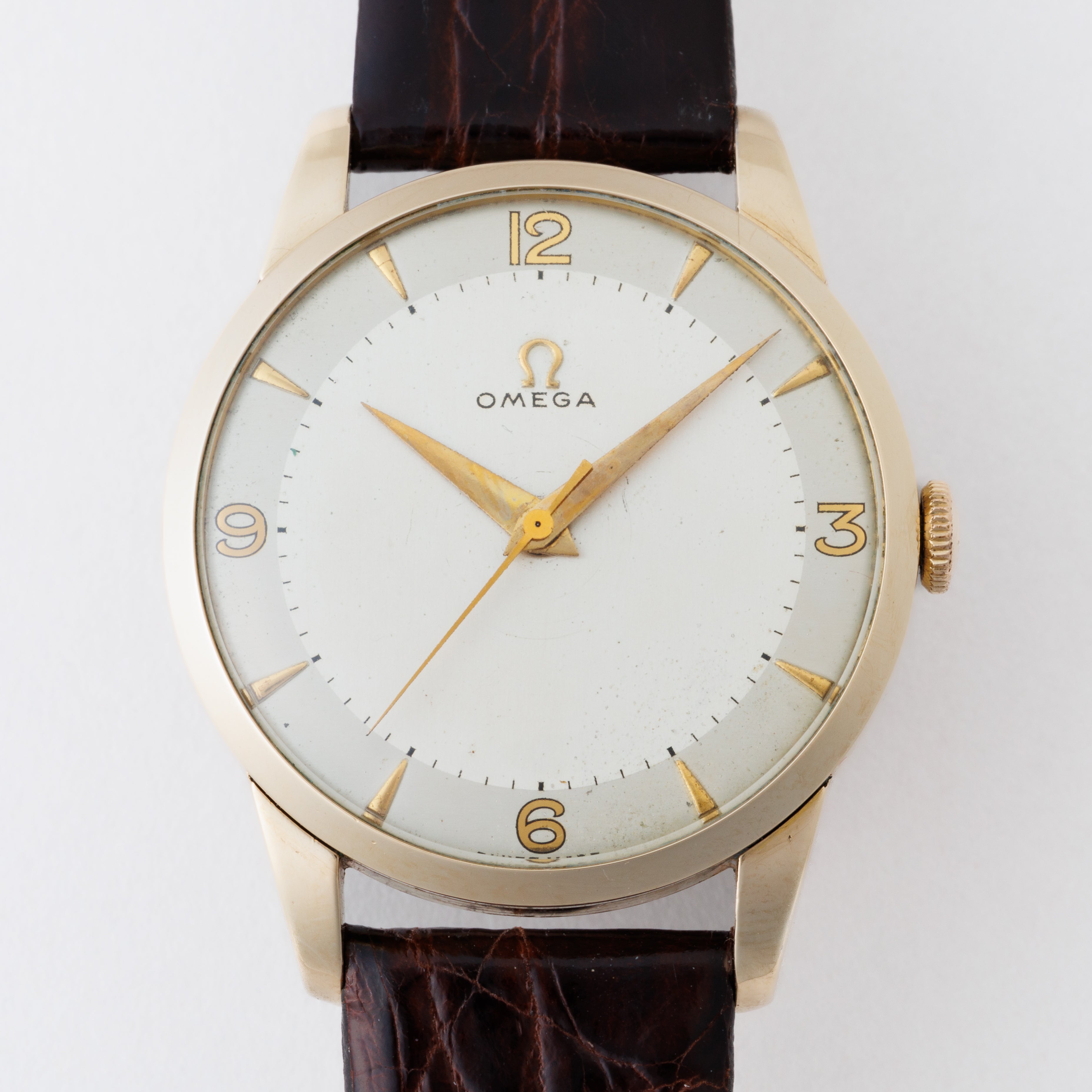 オメガ ラウンドケース 30mmキャリバー 手巻き 1950年製 GFケース Ref.2513-4 Cal.283