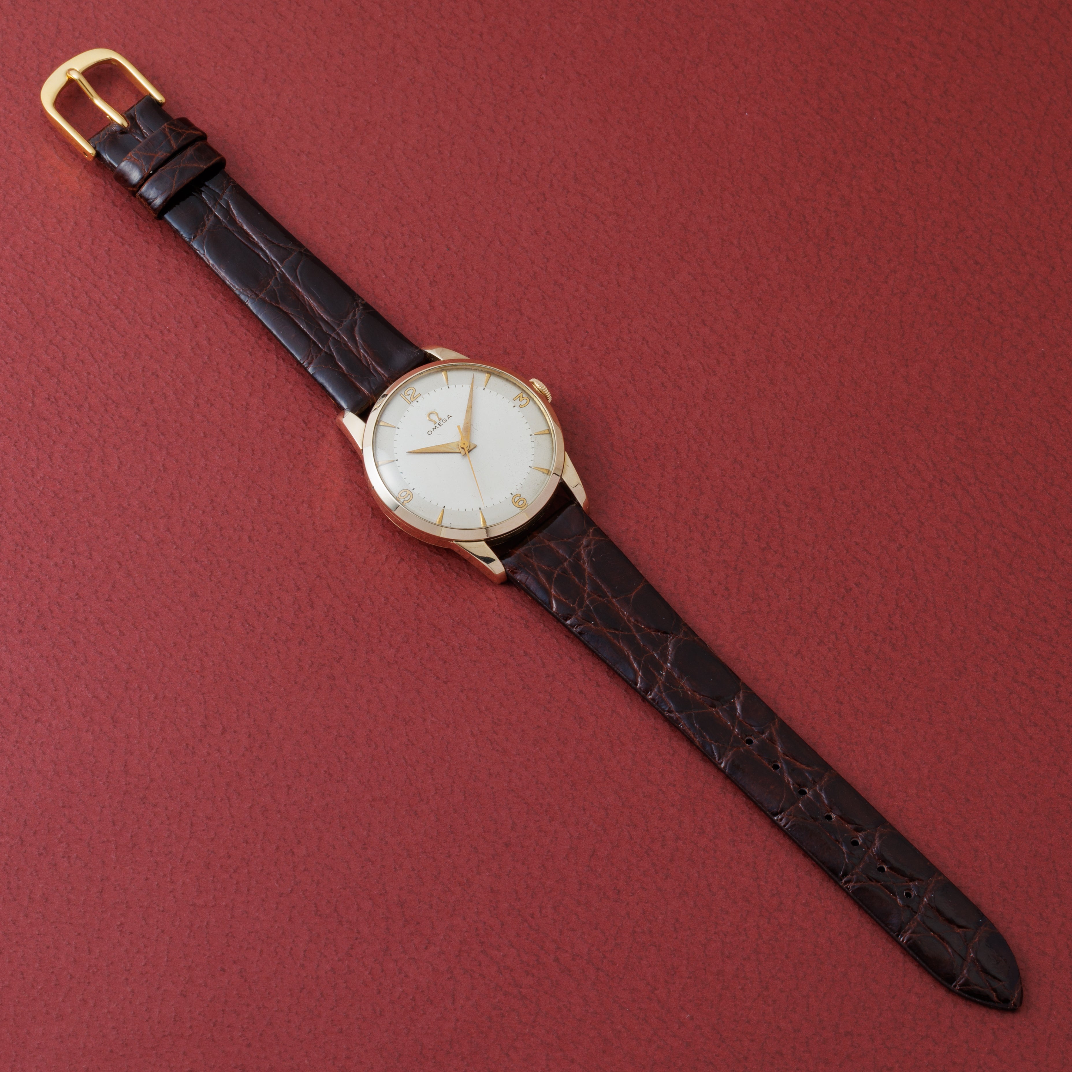 オメガ ラウンドケース 30mmキャリバー 手巻き 1950年製 GFケース Ref.2513-4 Cal.283