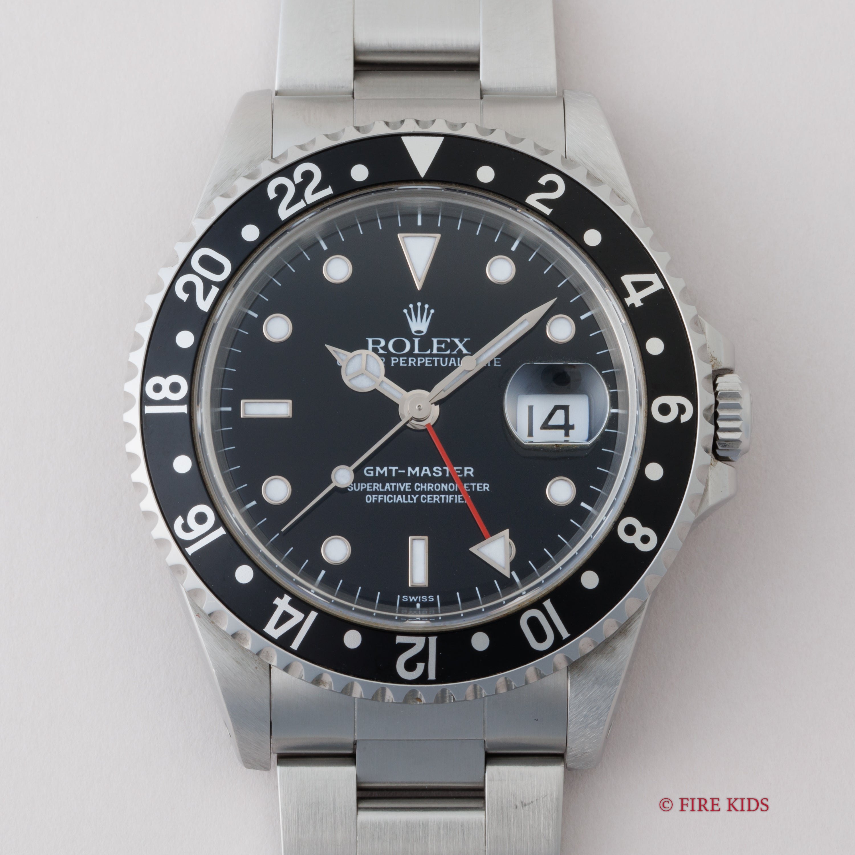 ロレックス GMTマスター 1999年製 Ref.16700 黒ベゼル 箱、ギャラ付き