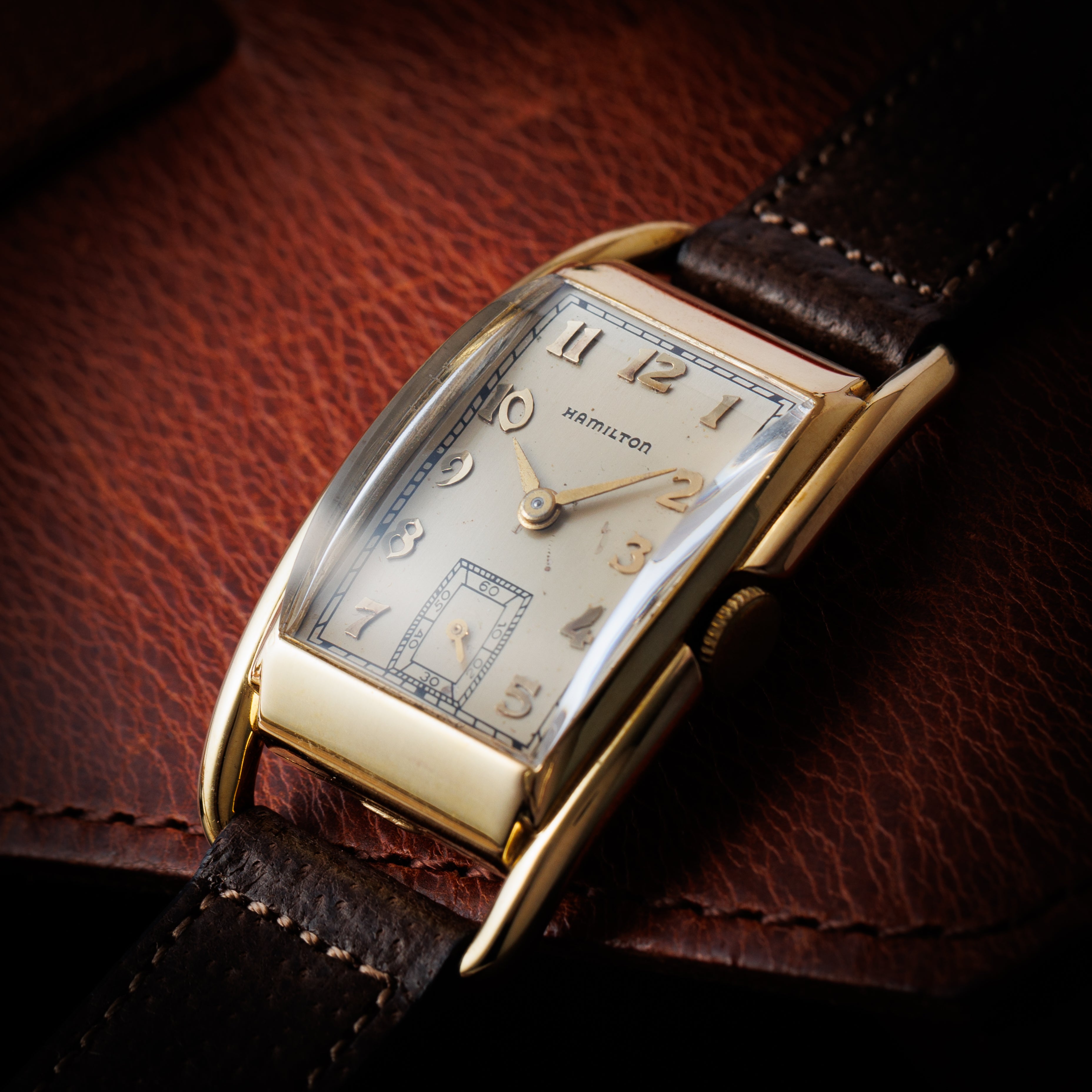 ハミルトン 角型 14金張り 1940年代製 手巻き Cal.982