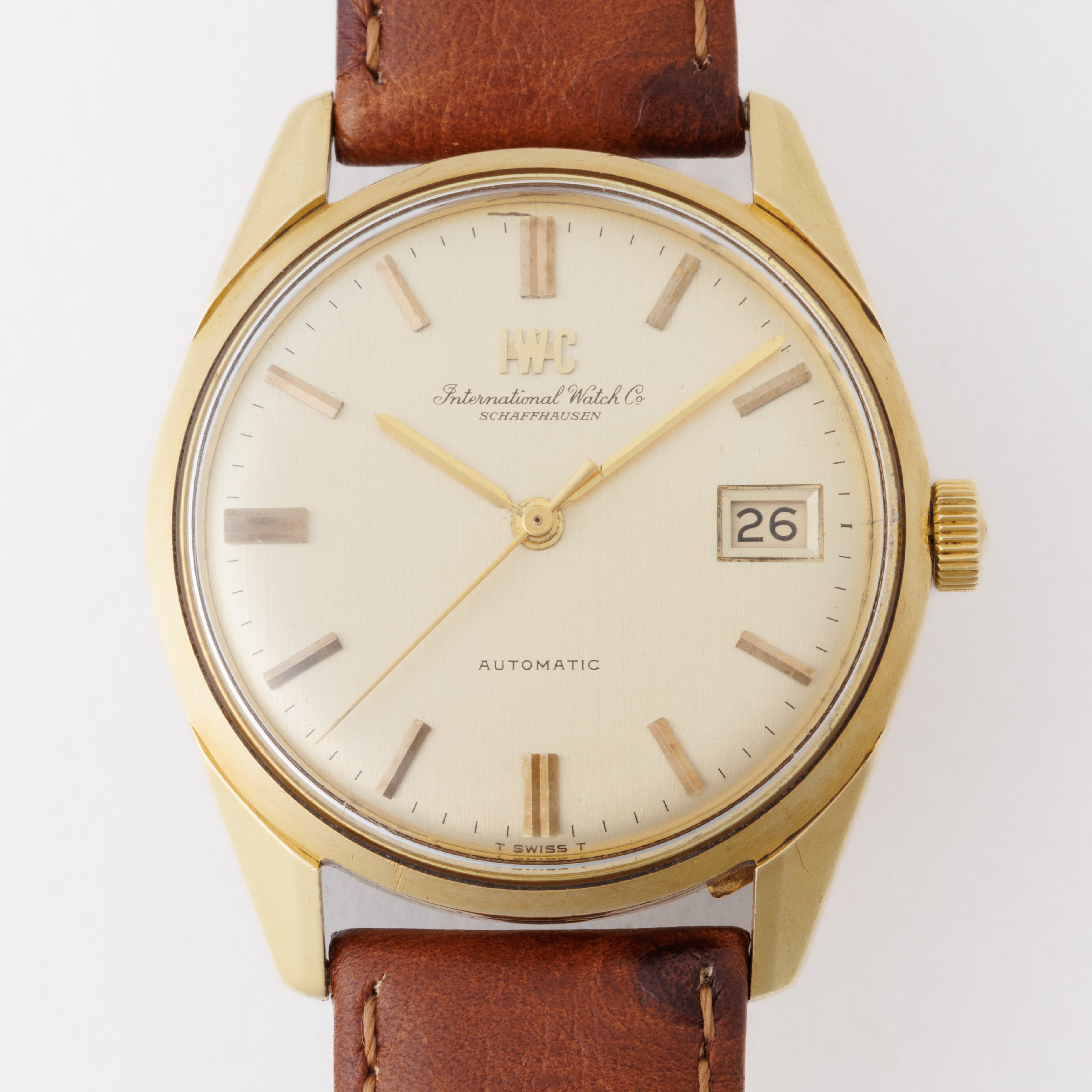 IWC 18金無垢ラウンドケース ペラトン式自動巻き 1969年製 Ref.810A Cal.8541