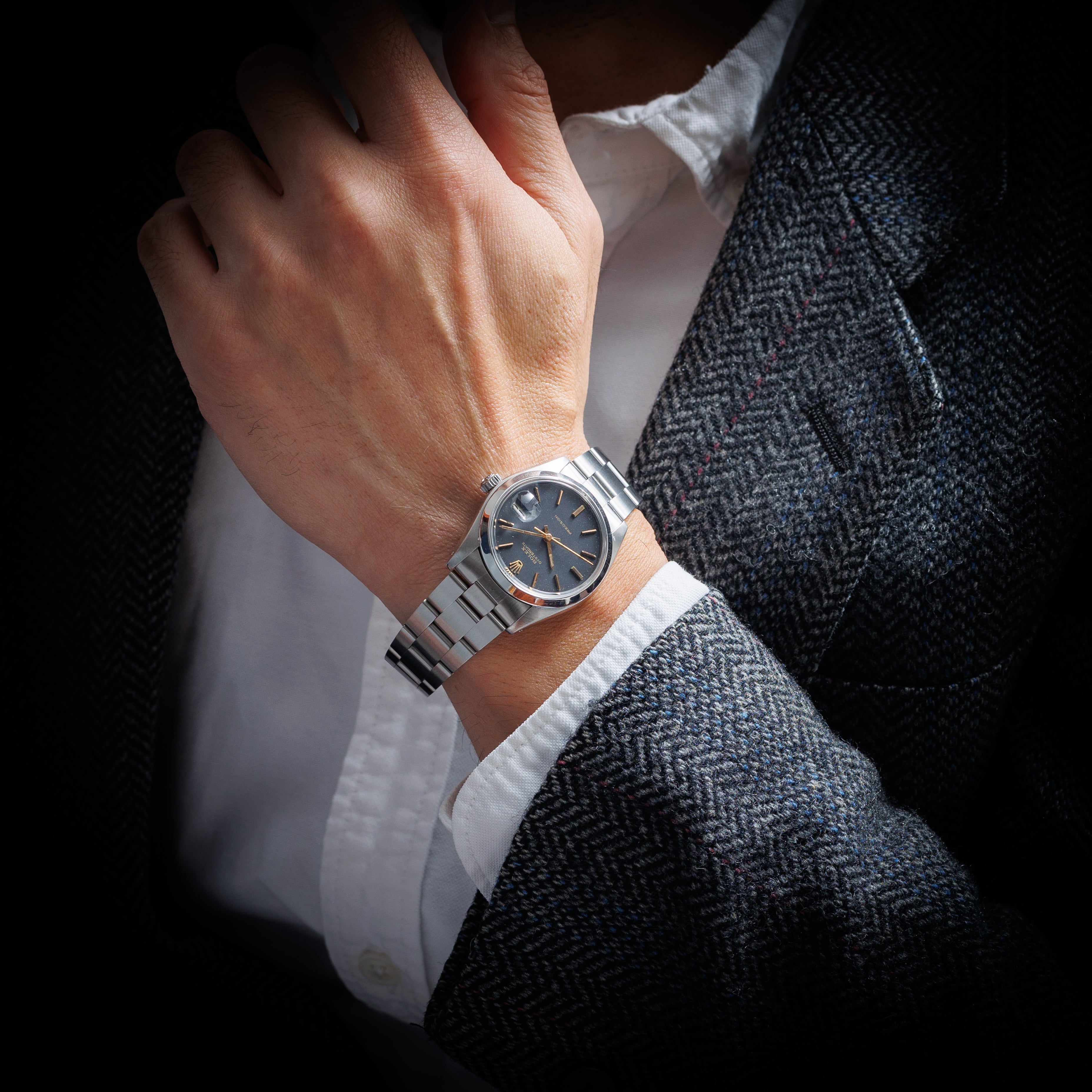 ロレックス オイスター 1981年製 Ref.6694 手巻き Cal.1225 ブラックダイヤル