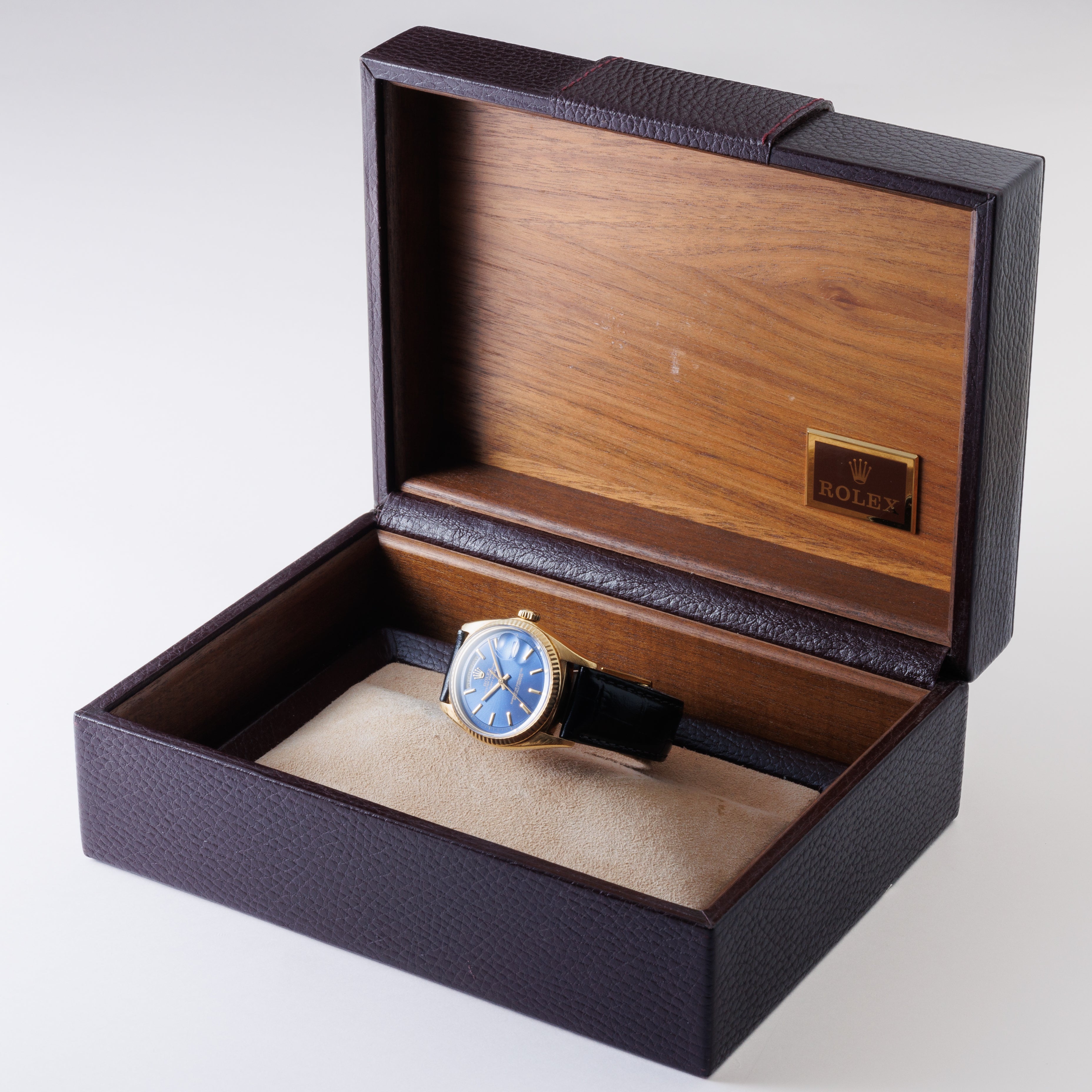 ロレックス デイデイト 1971年製 18金無垢 Ref.1803 ブルーダイヤル 箱付き