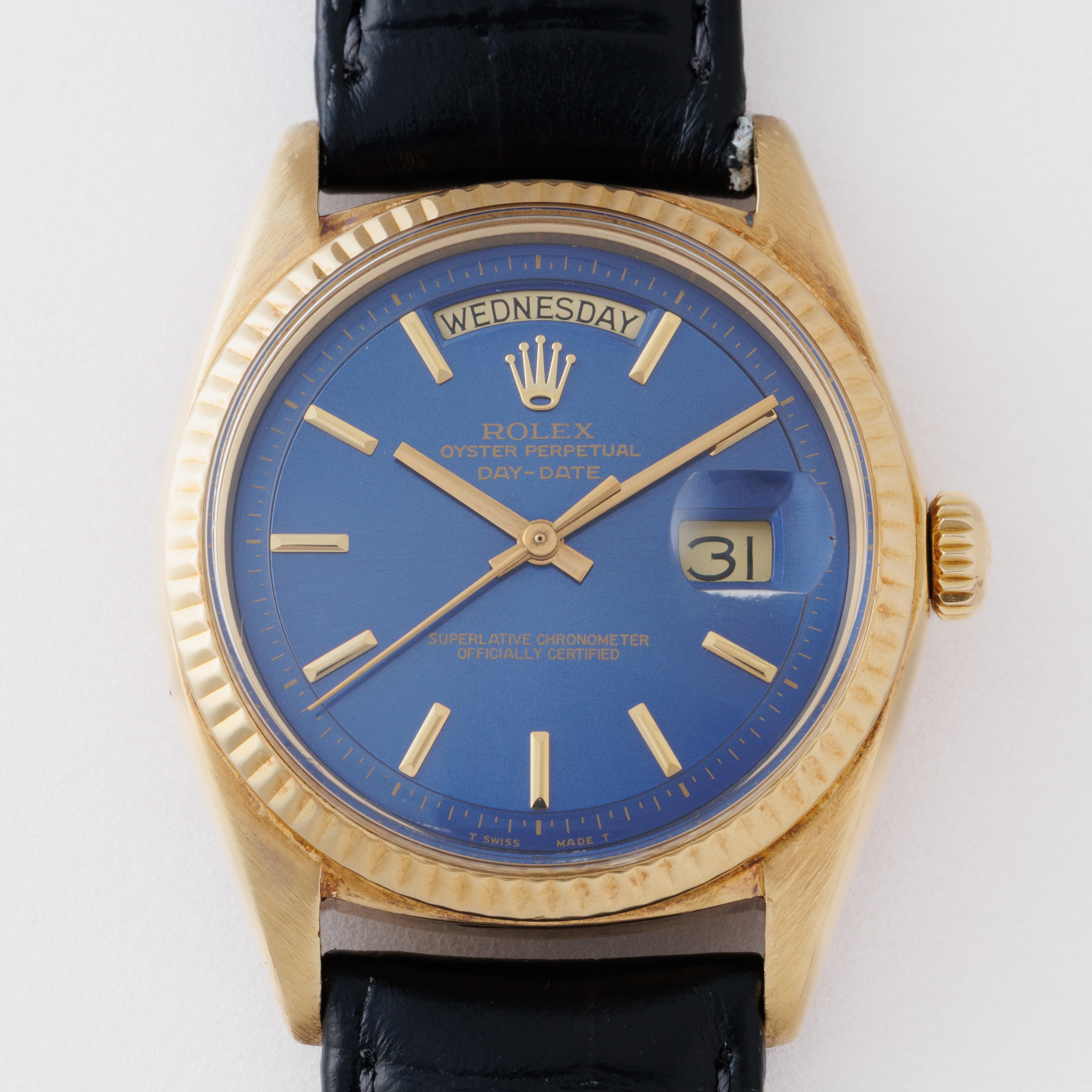 ロレックス デイデイト 1971年製 18金無垢 Ref.1803 ブルーダイヤル 箱付き