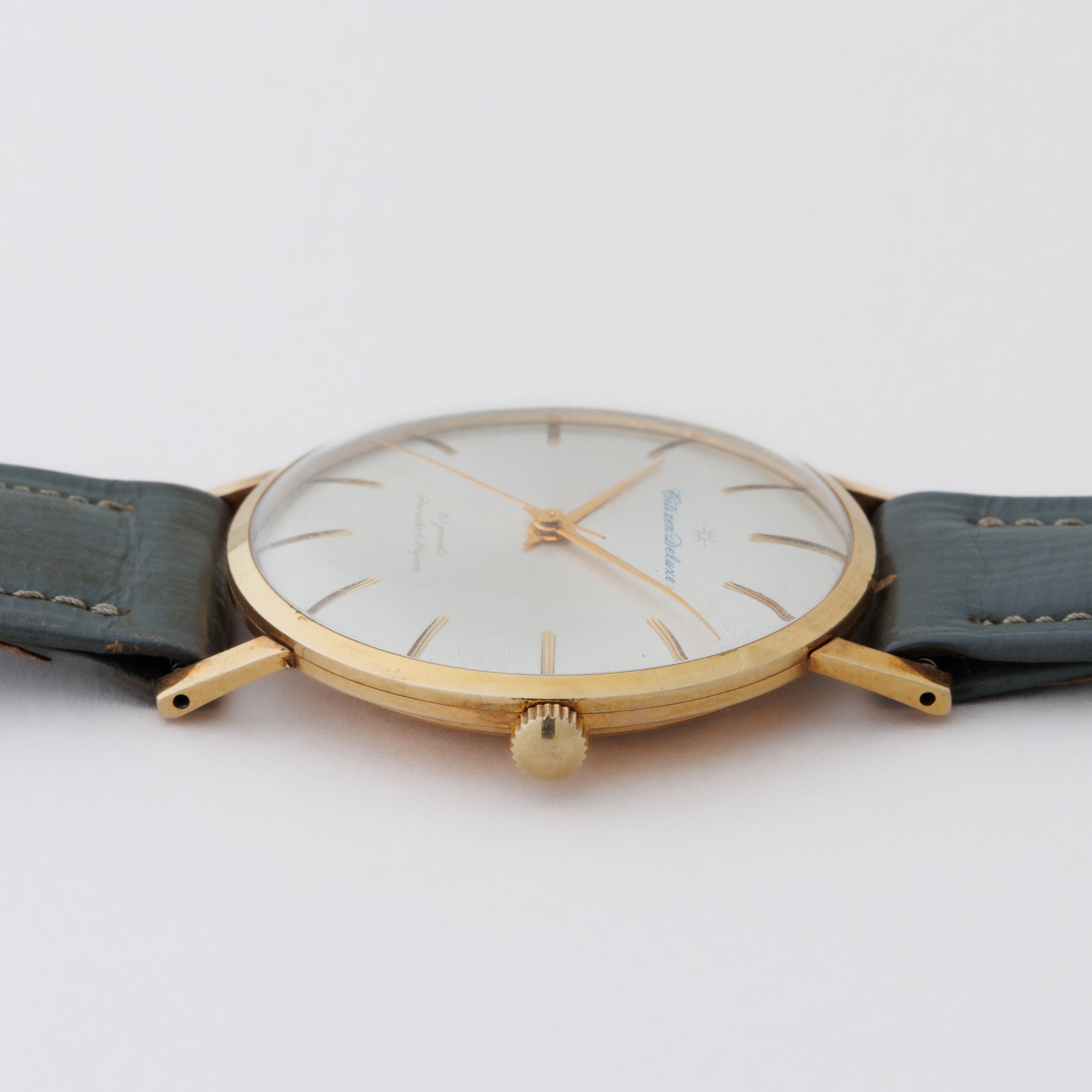 シチズン 1961年製 デラックス 箱付き 花文字 手巻き 23石