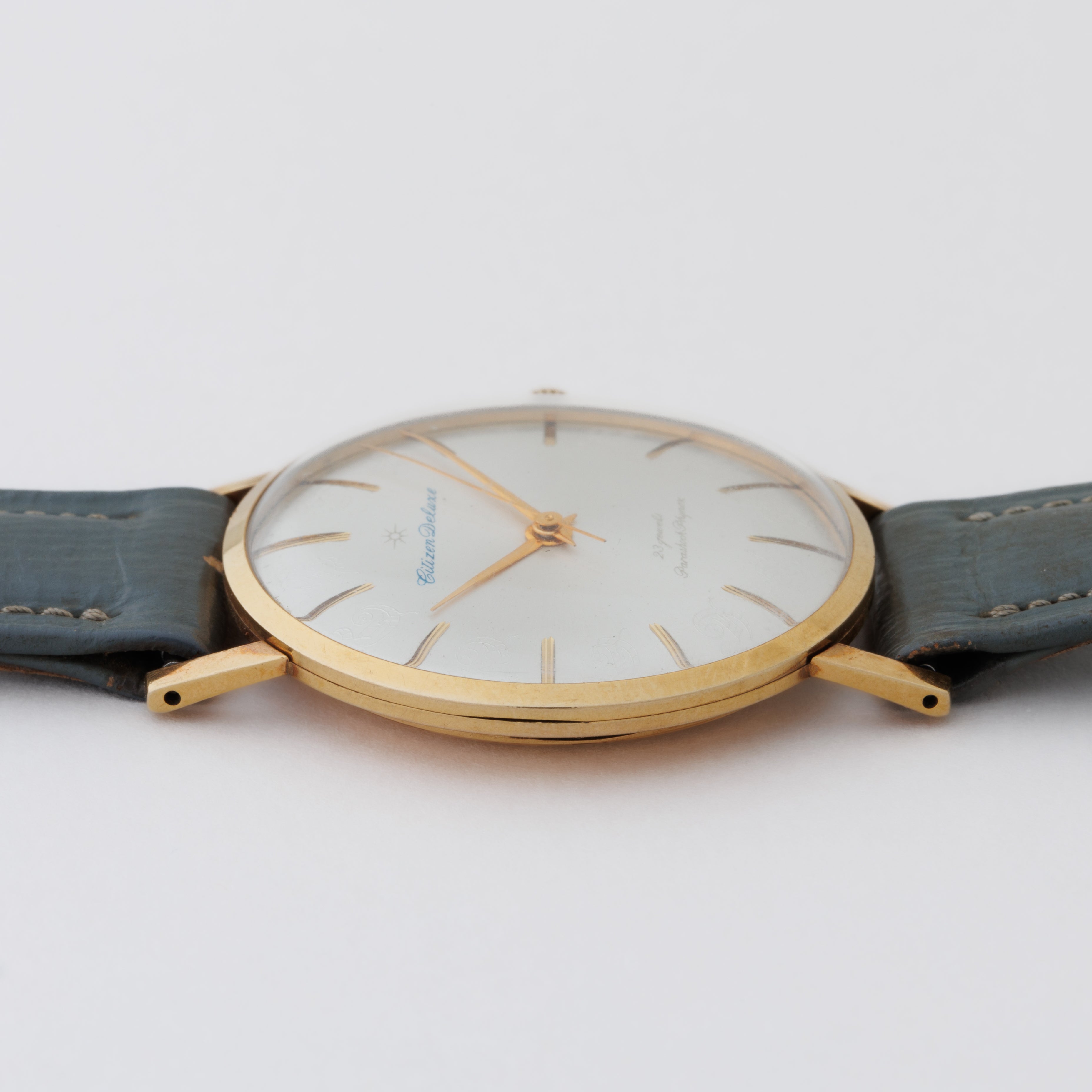 シチズン 1961年製 デラックス 箱付き 花文字 手巻き 23石