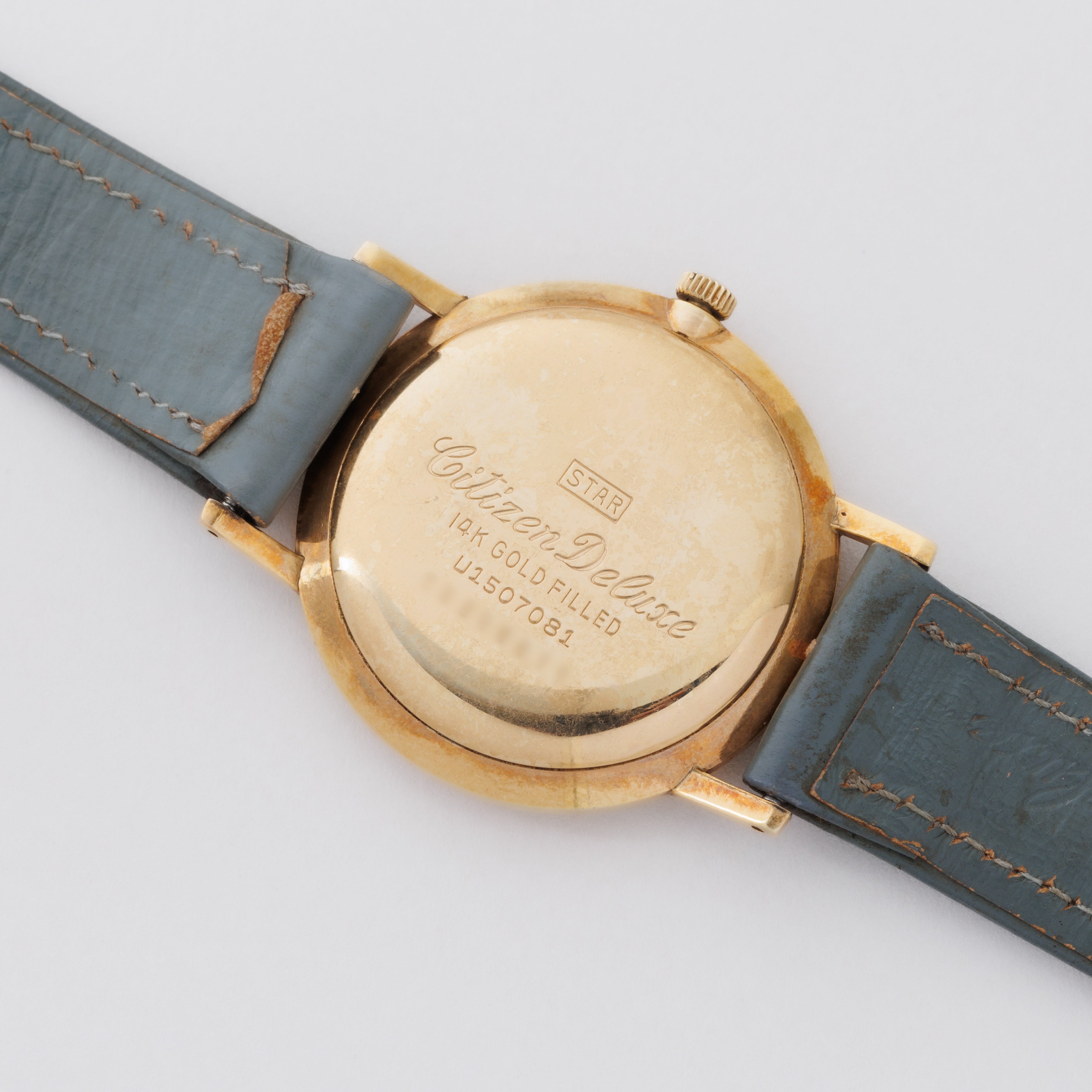 シチズン 1961年製 デラックス 箱付き 花文字 手巻き 23石