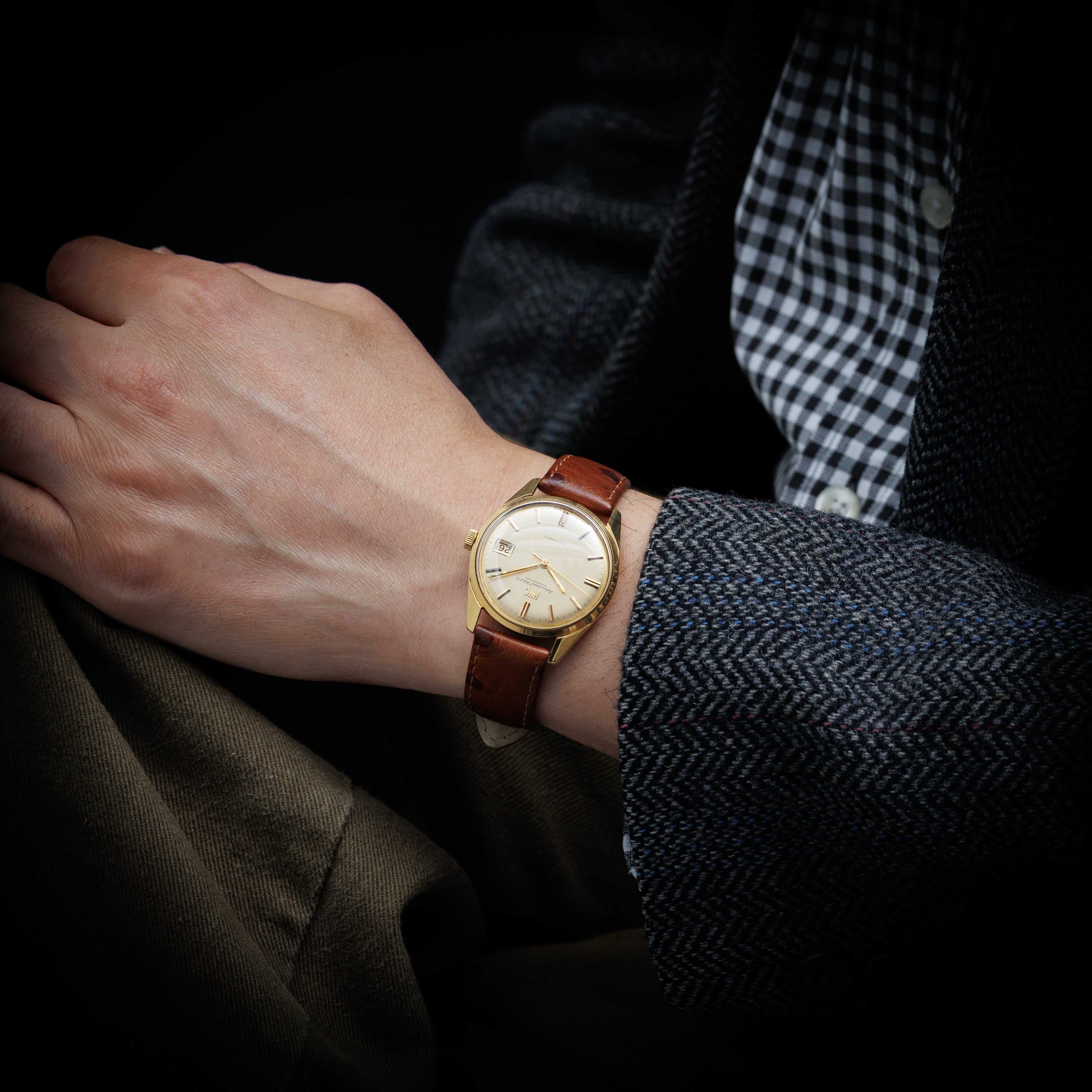 IWC 18金無垢ラウンドケース ペラトン式自動巻き 1969年製 Ref.810A Cal.8541