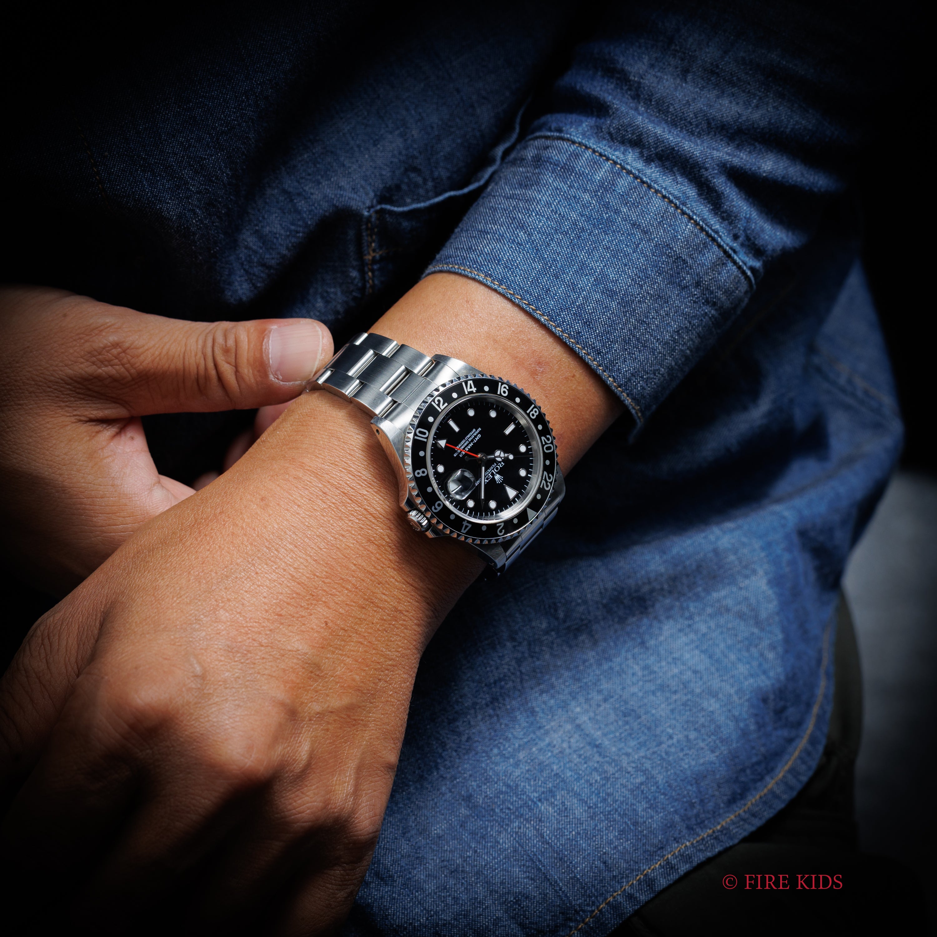 ロレックス GMTマスター 1999年製 Ref.16700 黒ベゼル 箱、ギャラ付き