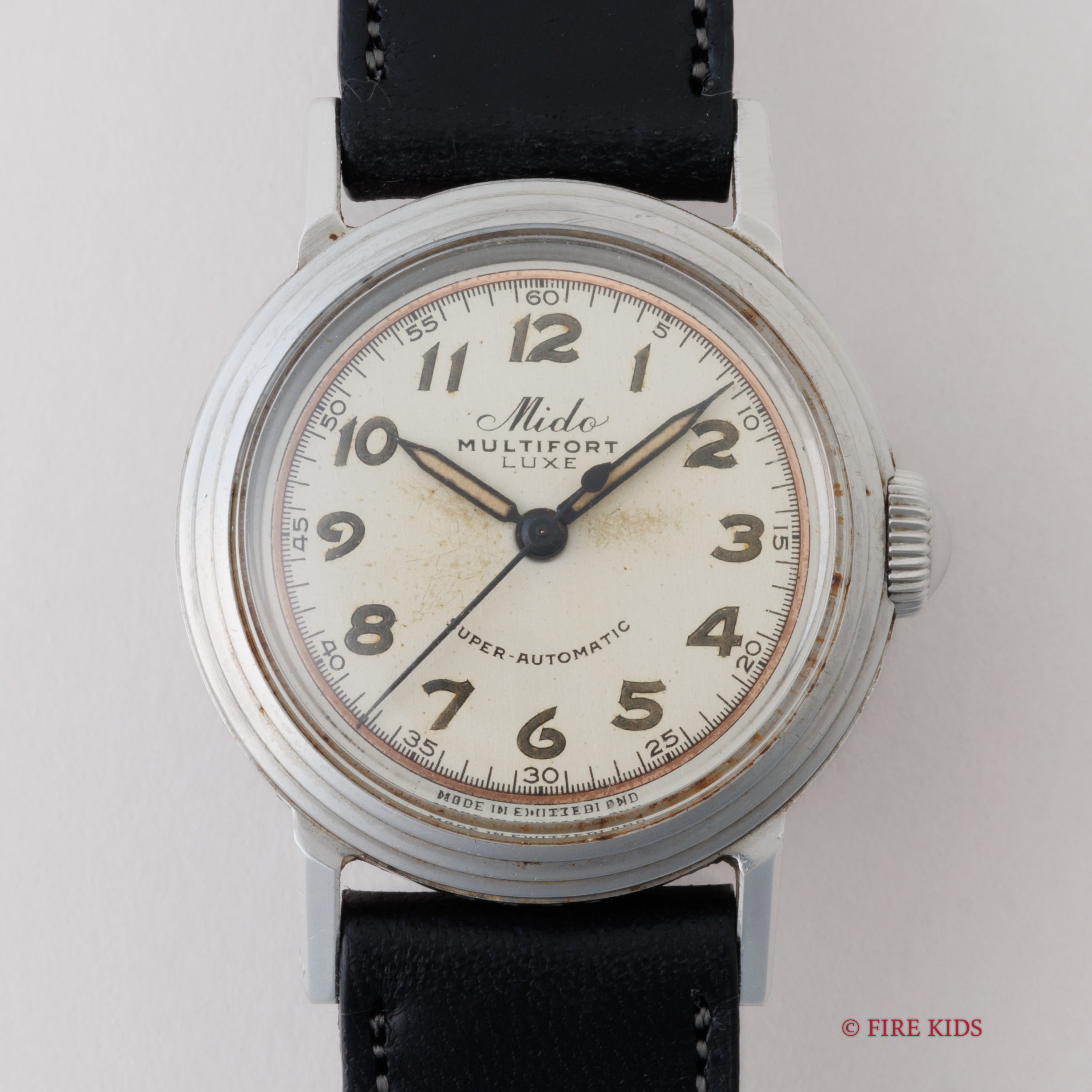 ミドー マルチフォート バンパーオートマチック ステップベゼル 1940年代後半製 Cal.817