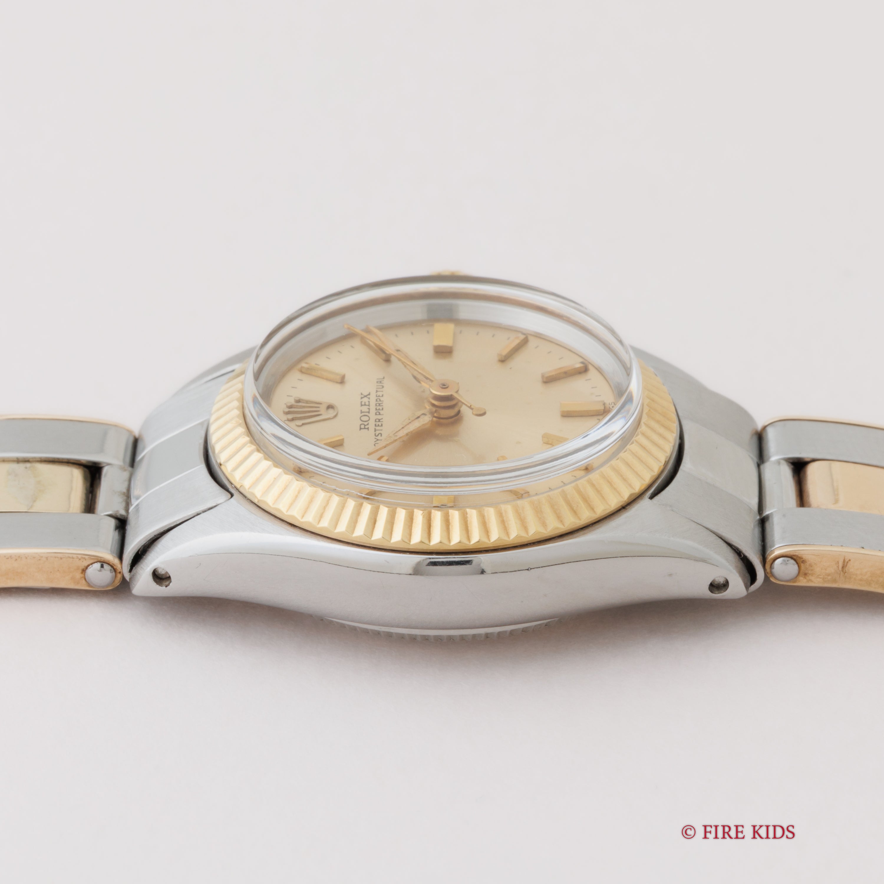 ロレックス レディース 1961年製 オイスターパーペチュアル コンビ Ref.6619 リベットブレス