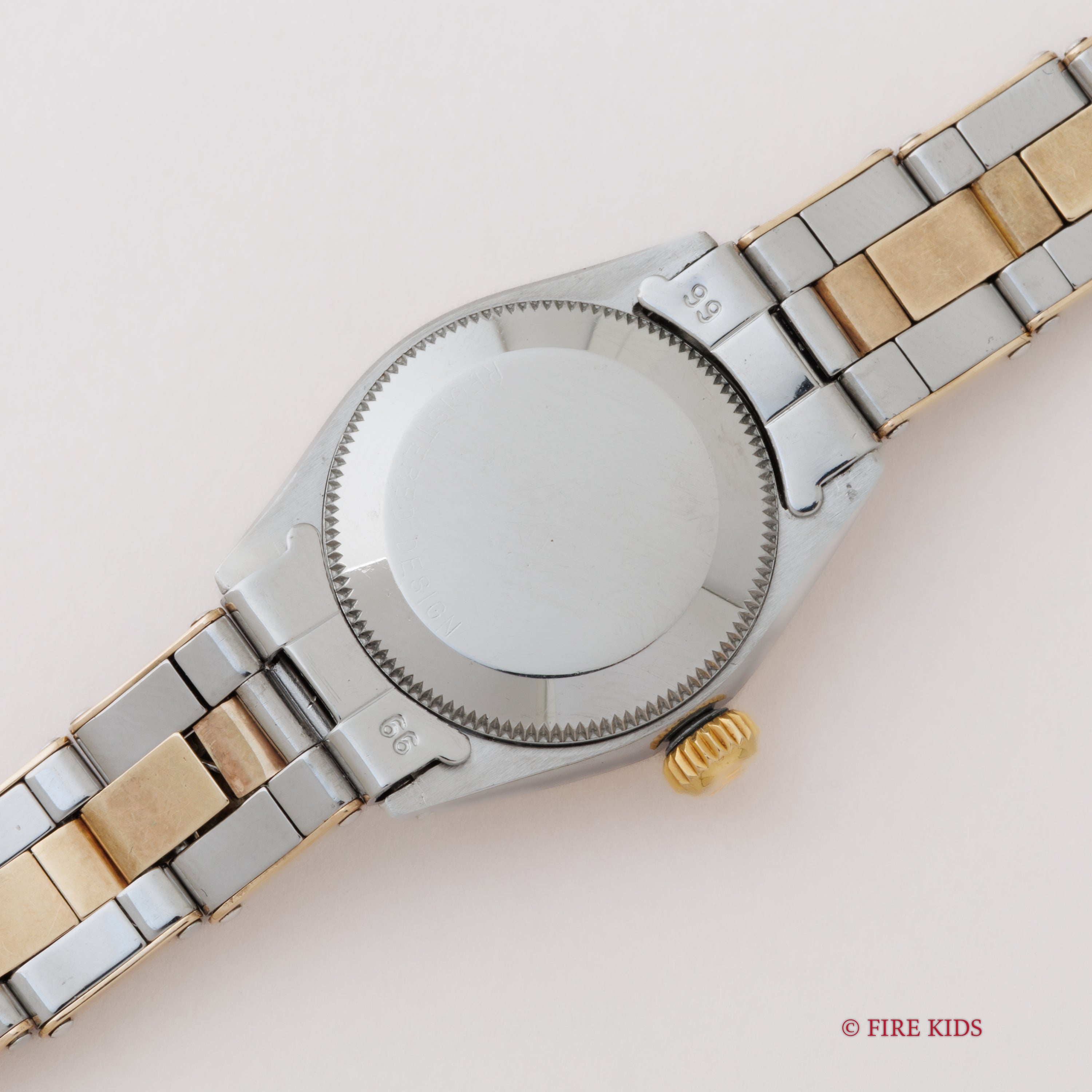 ロレックス レディース 1961年製 オイスターパーペチュアル コンビ Ref.6619 リベットブレス