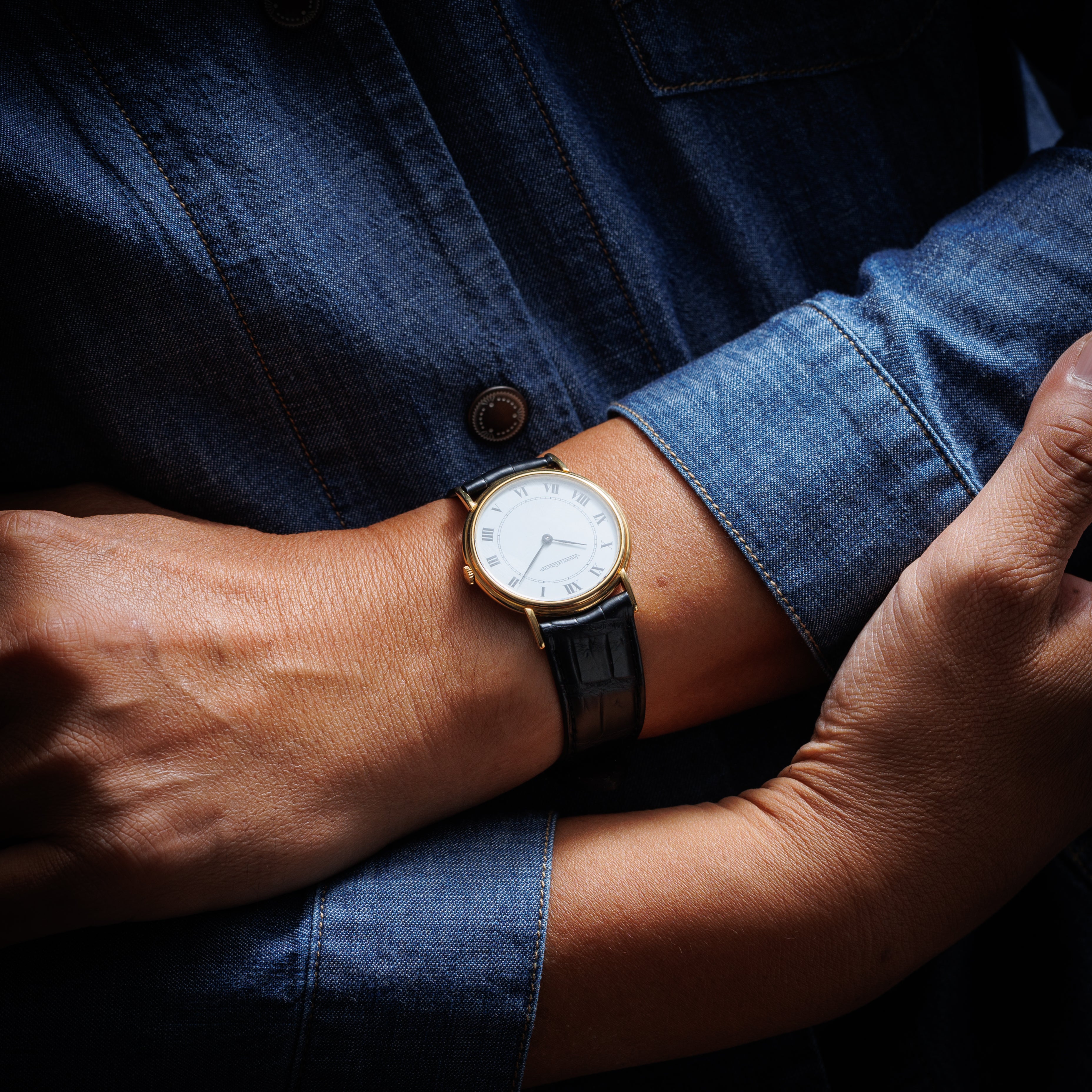 ジャガールクルト ラウンドケース 1970年代製 Ref.9131-21 18金イエローゴールド