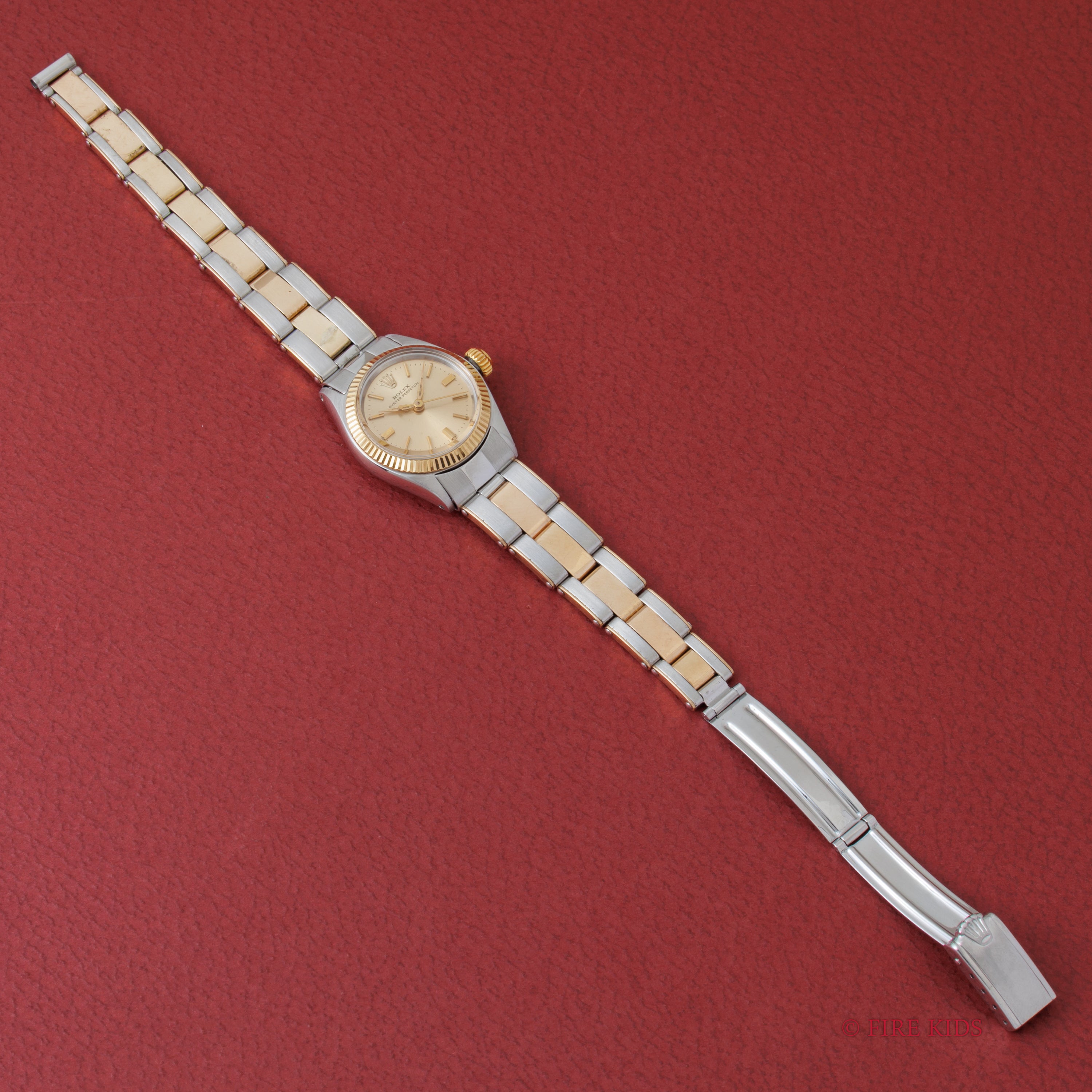 ロレックス レディース 1961年製 オイスターパーペチュアル コンビ Ref.6619 リベットブレス