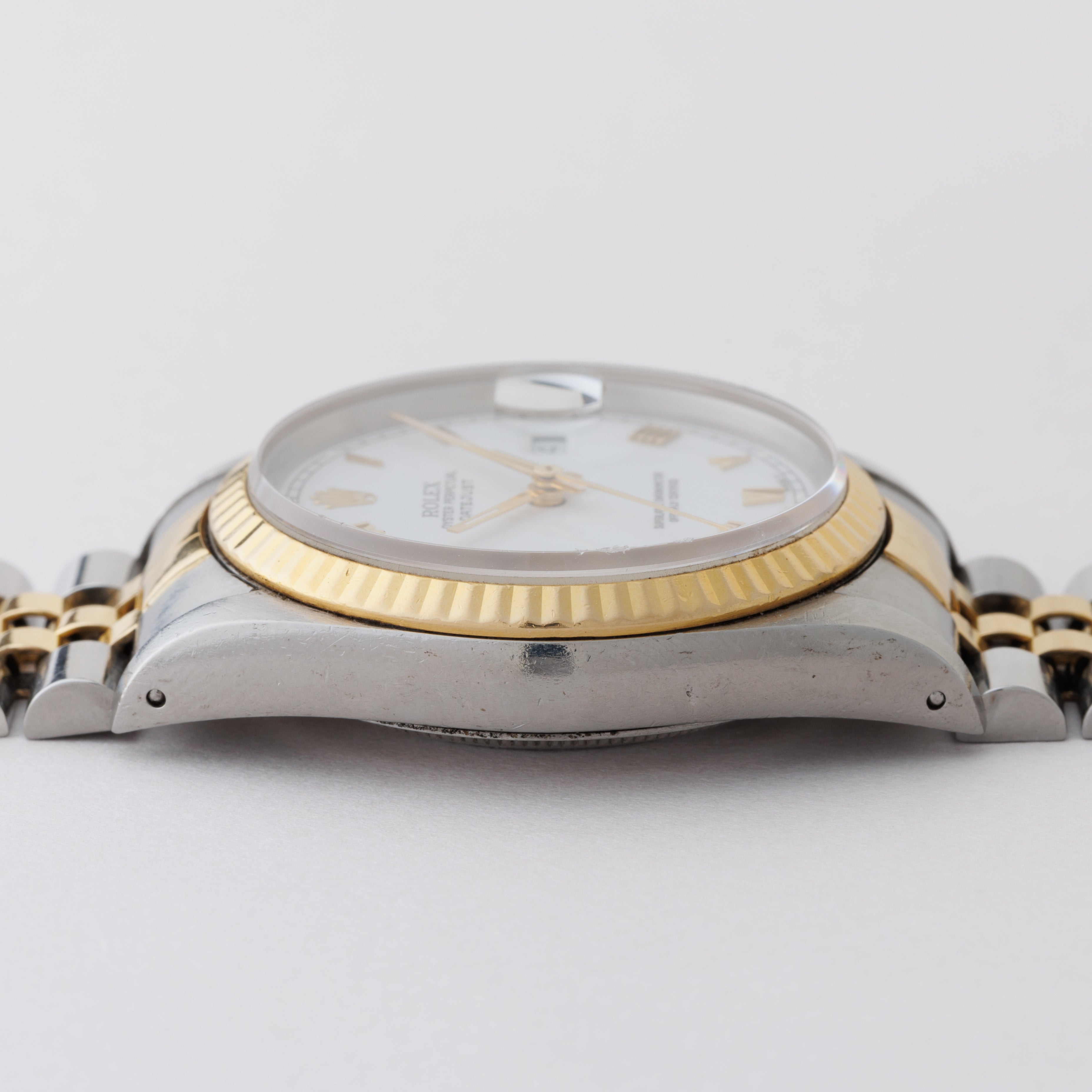 ロレックス デイトジャスト コンビ 1991年製 Ref.16233 ホワイトローマンダイヤル