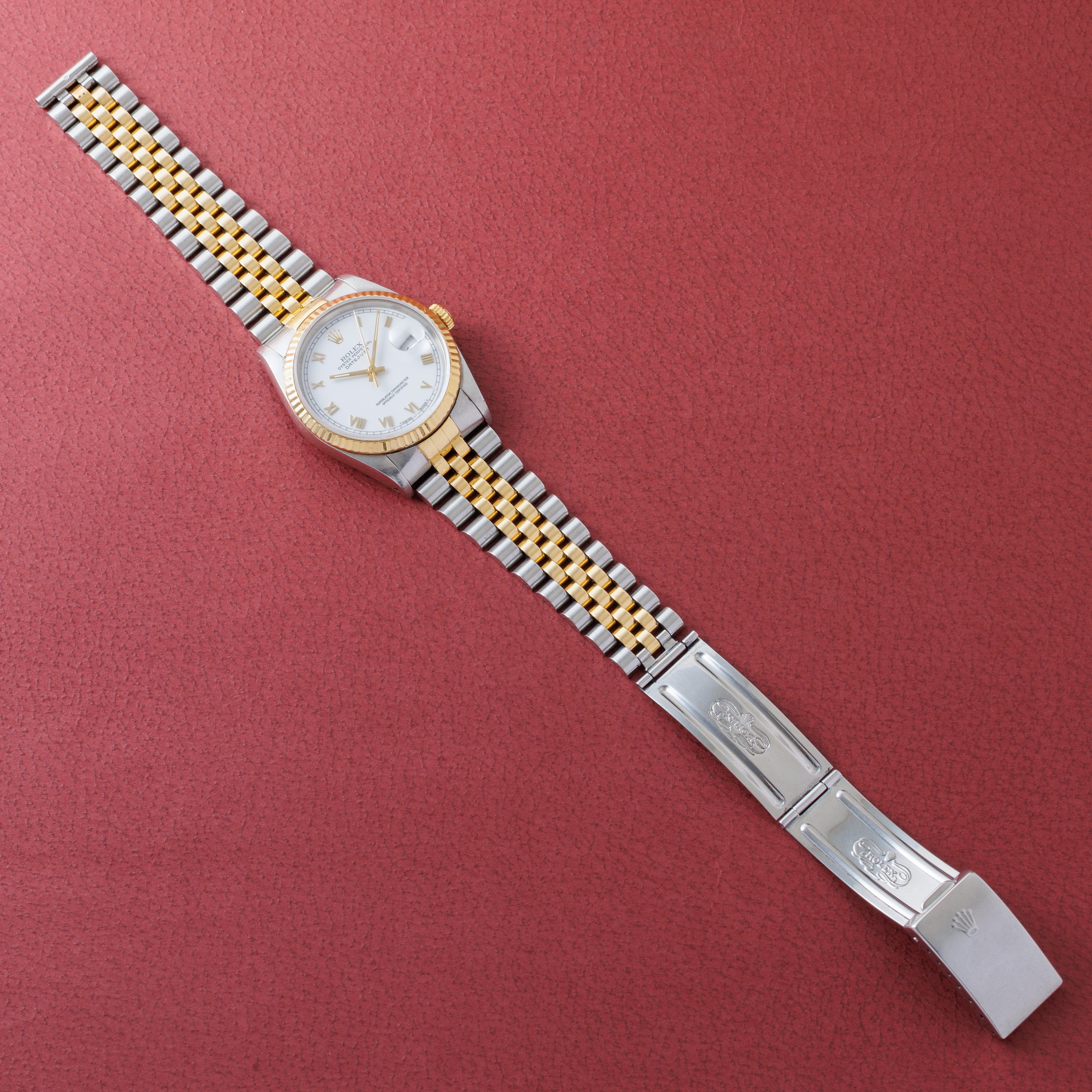 ロレックス デイトジャスト コンビ 1991年製 Ref.16233 ホワイトローマンダイヤル