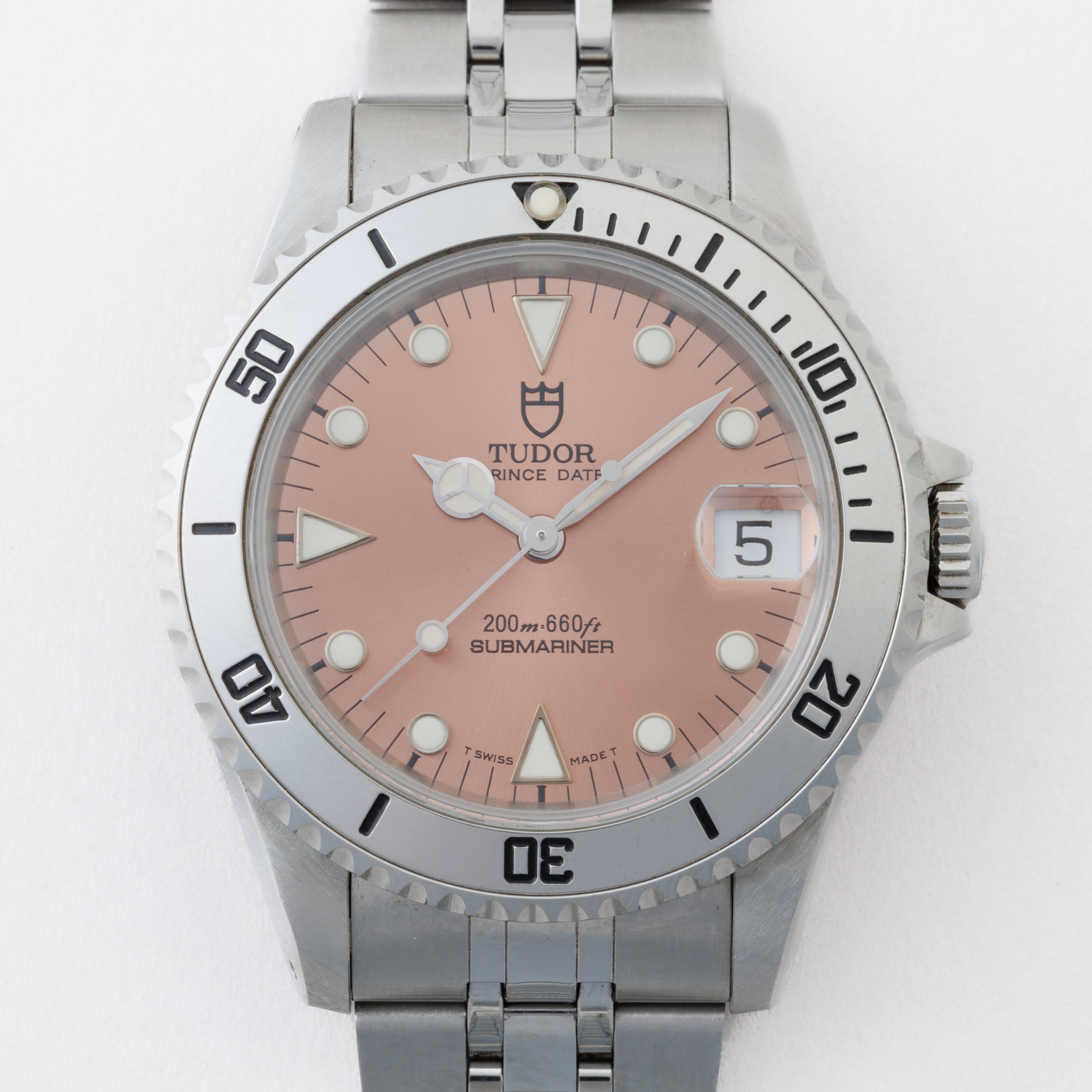 チューダー サブマリーナ 1997年製 Ref.75190 ミッドサイズ ピンクダイヤル