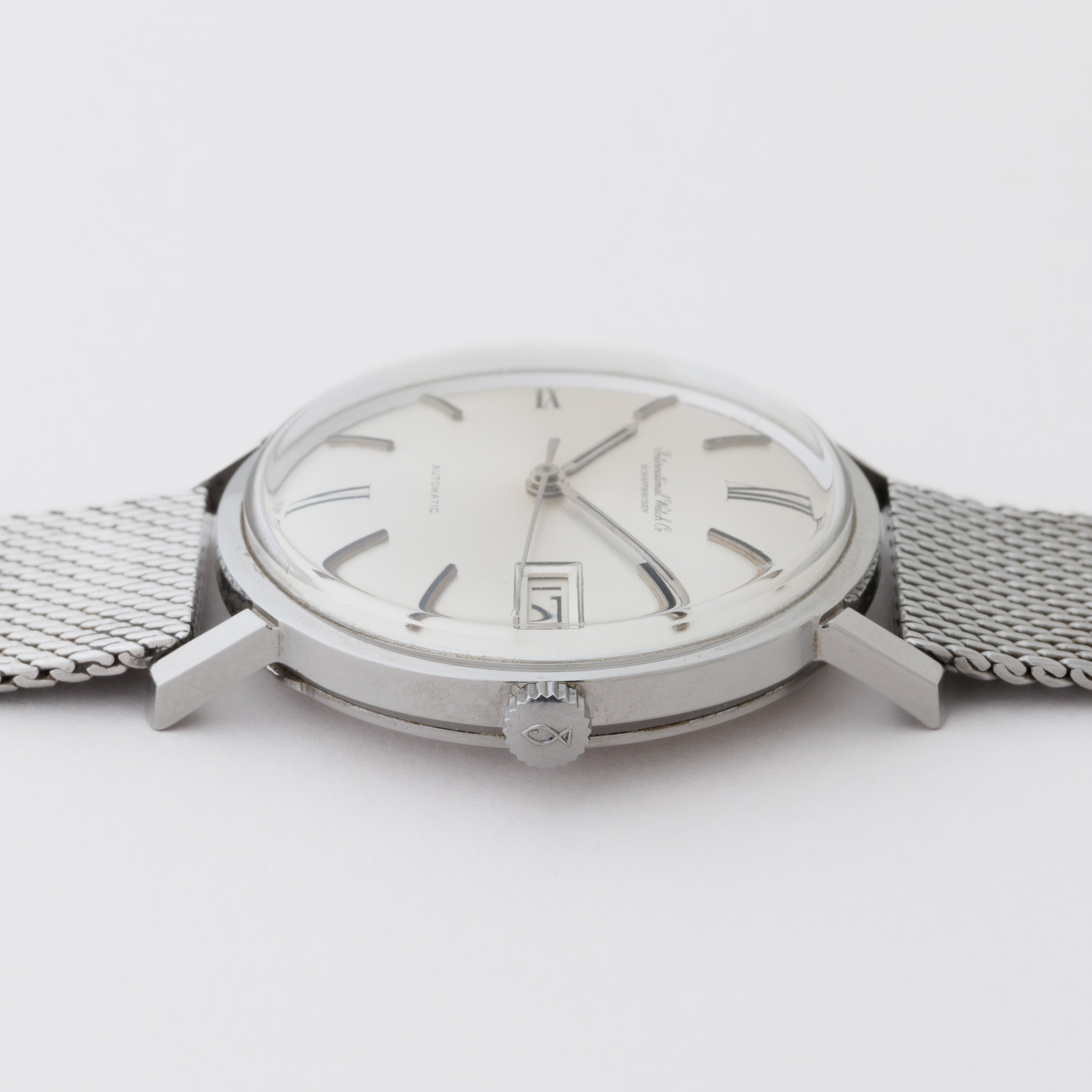 IWC ラウンドケース 1964年製 Ref.808A 純正メッシュブレス ペラトン式自動巻き Cal.8541