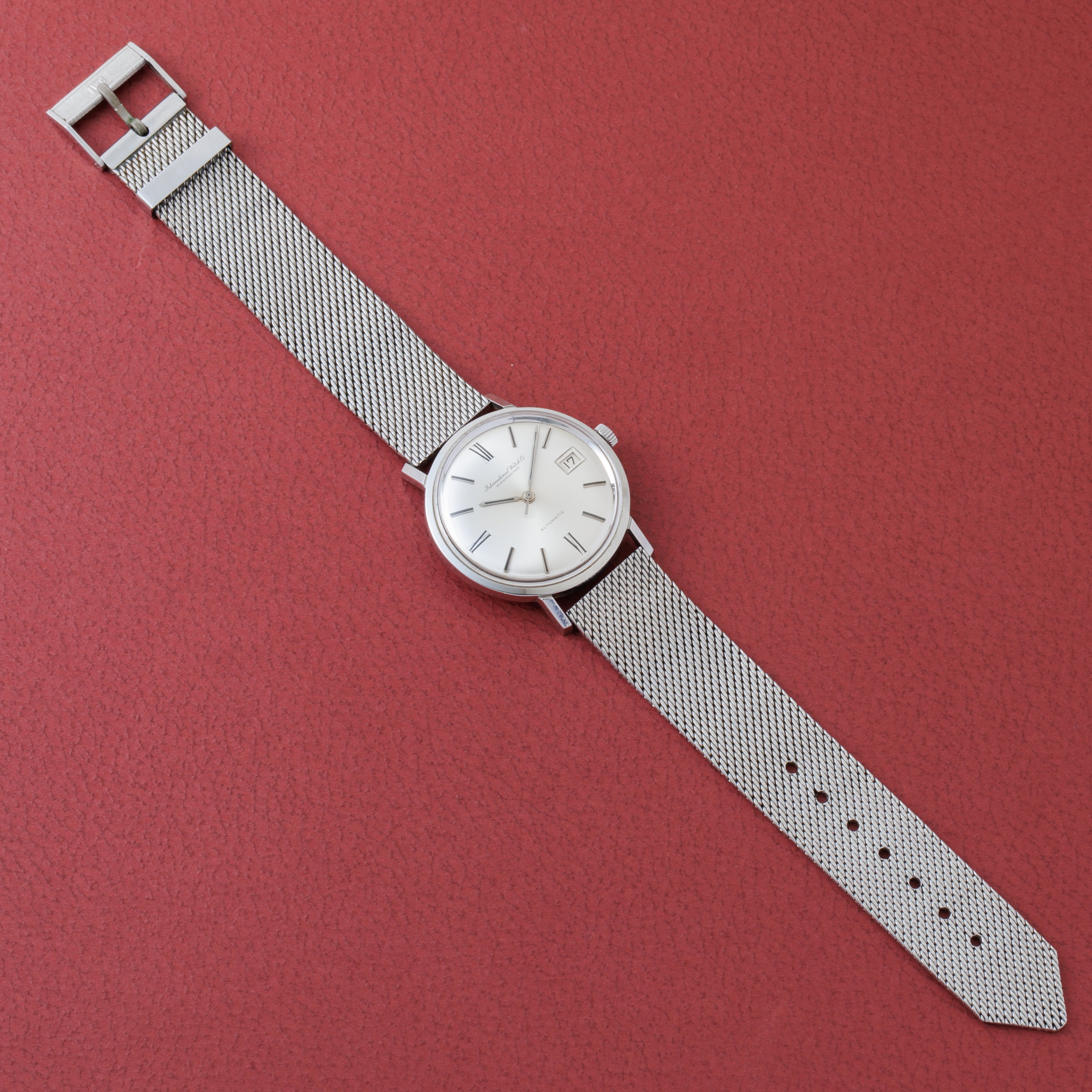 IWC ラウンドケース 1964年製 Ref.808A 純正メッシュブレス ペラトン式自動巻き Cal.8541