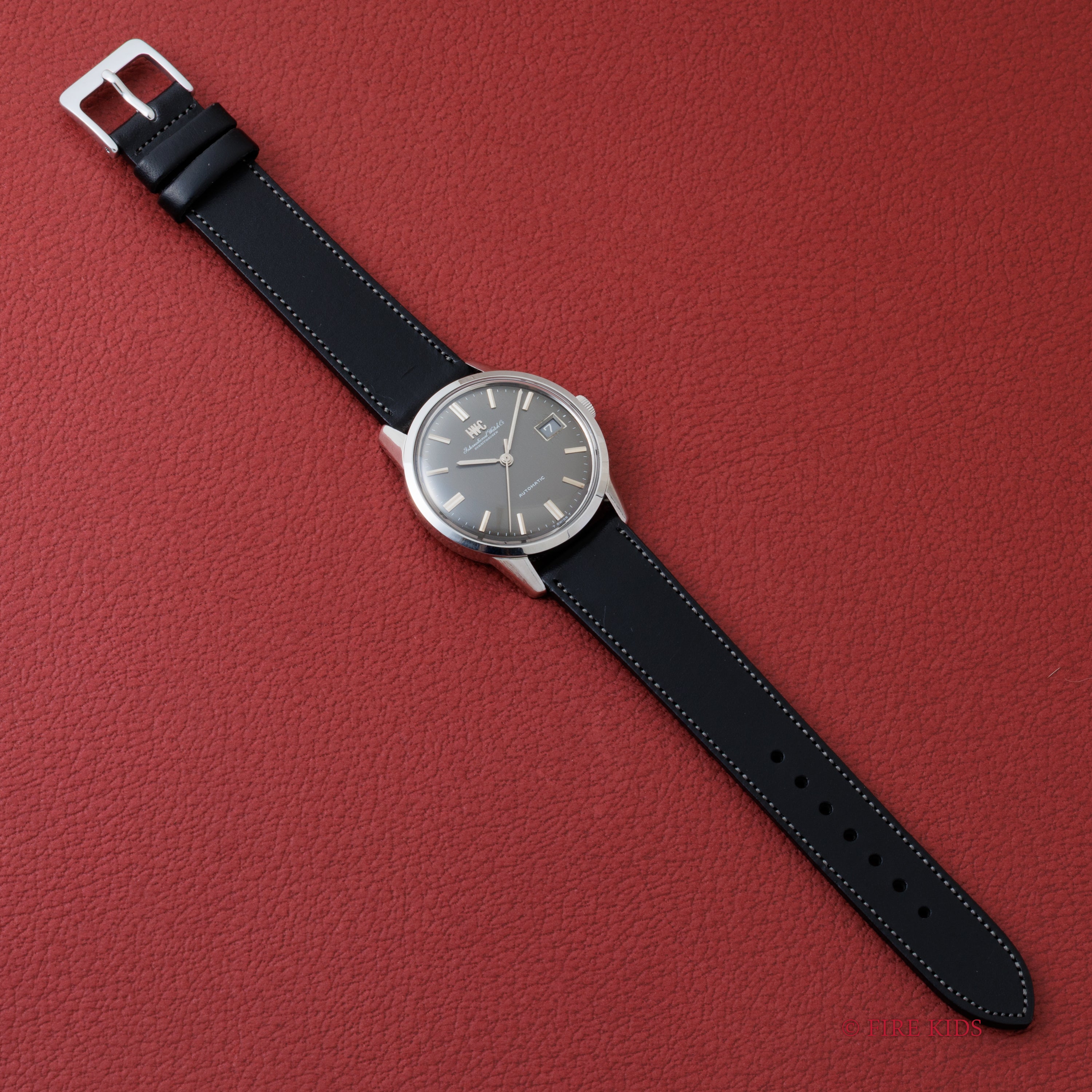 IWC ラウンドケース オートマチック 1970年製 Ref.R810AD ダークグレーダイヤル