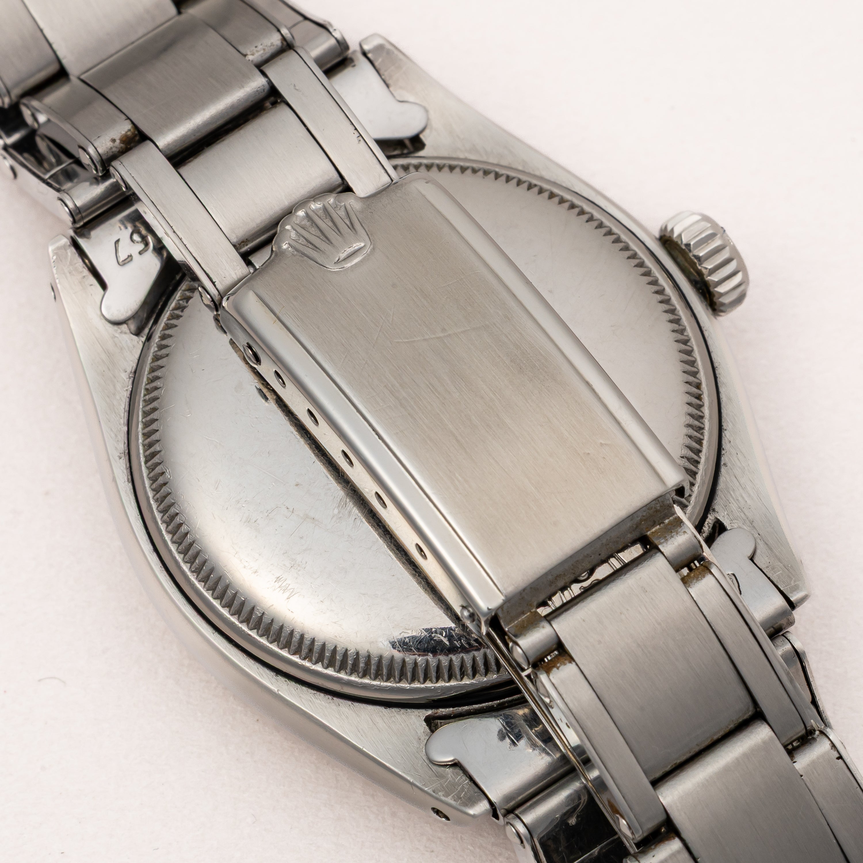 ロレックス セミバブルバック Ref.6084 エクスプローラーダイヤル 1953年製 自動巻き 純正リベットブレス