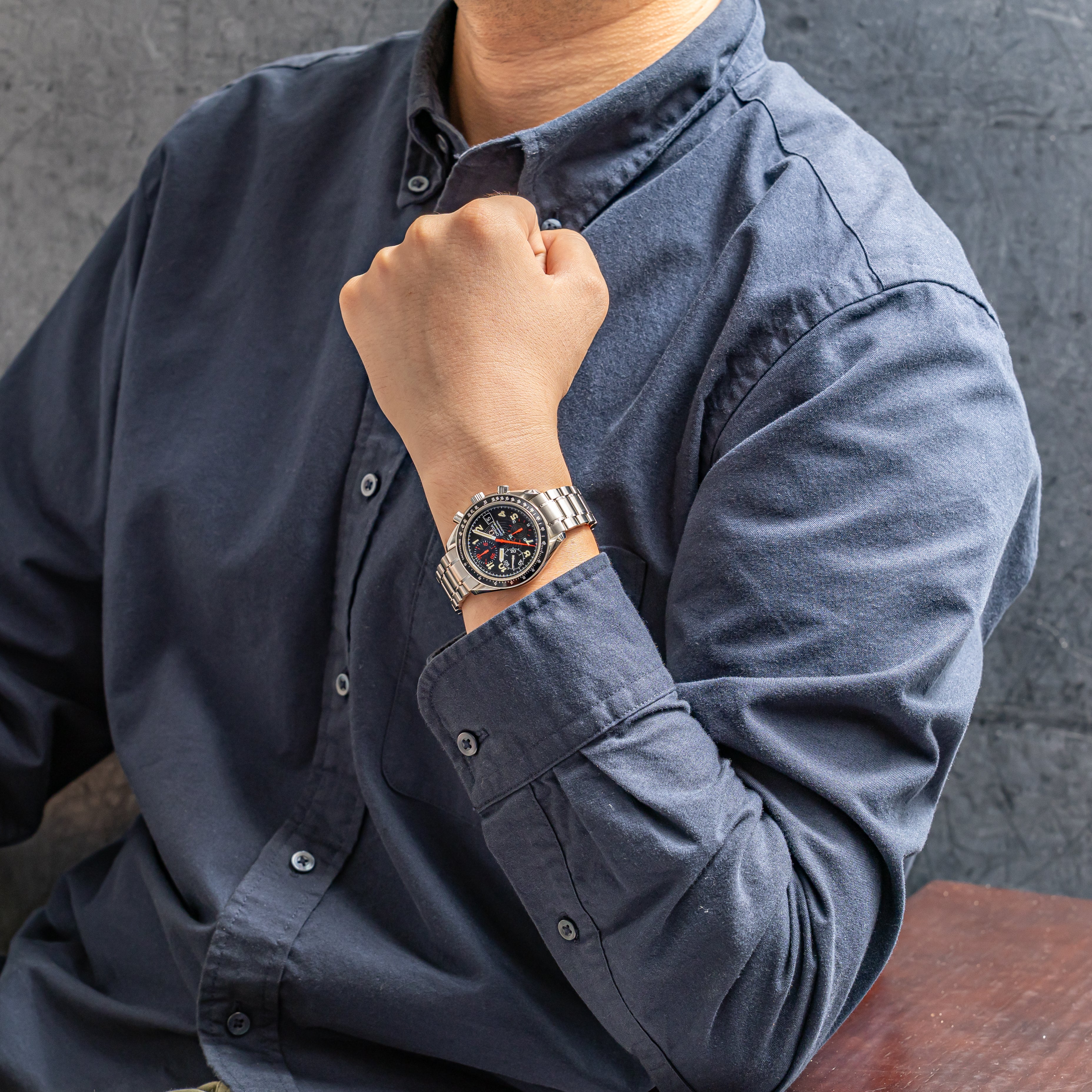 オメガ スピードマスター マーク40 1997年製 Ref.3513.53.000 箱、ギャラ、冊子付き