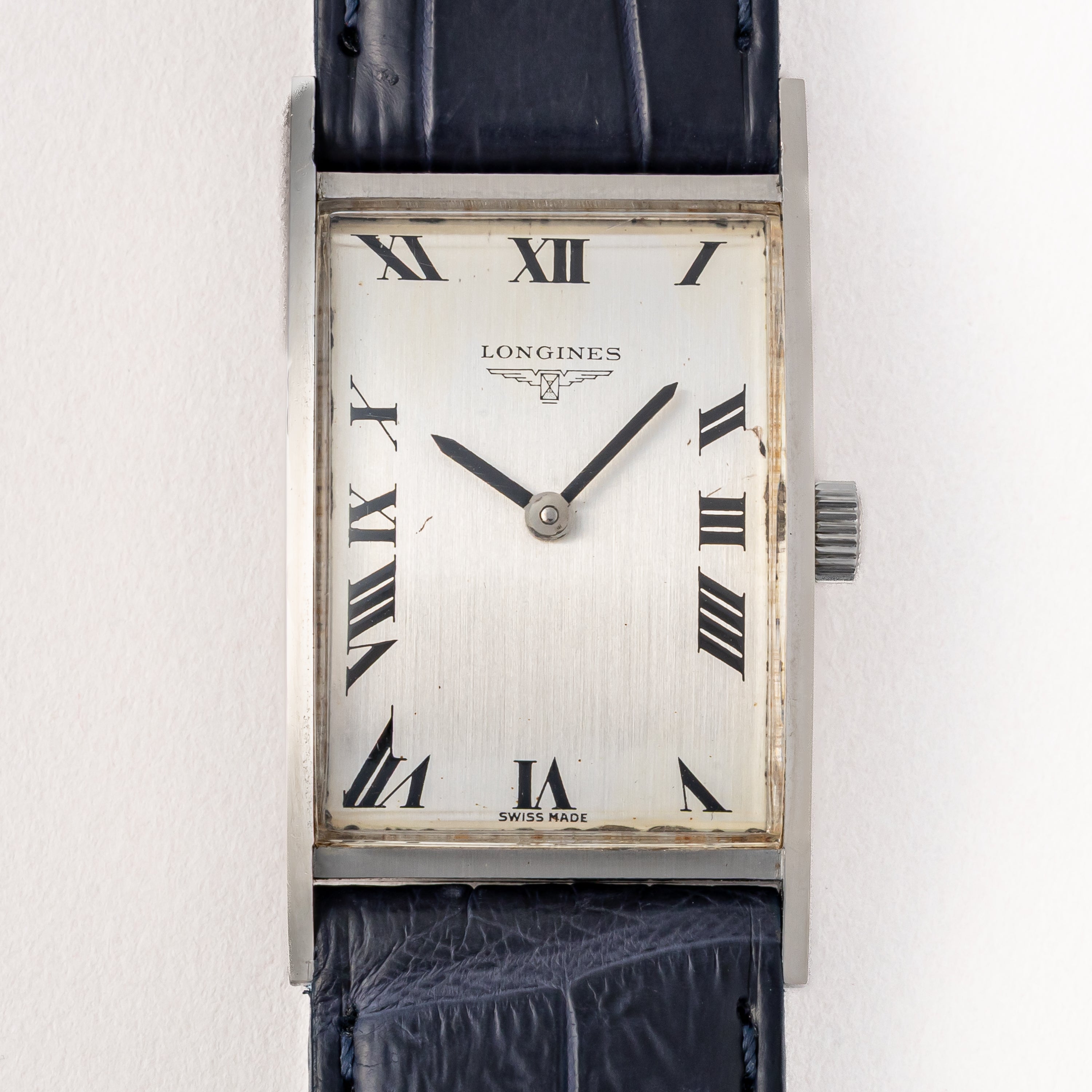 ロンジン レクタンギュラー 1967年製 ローマンダイヤル 手巻 Cal. 370 純正尾錠付き