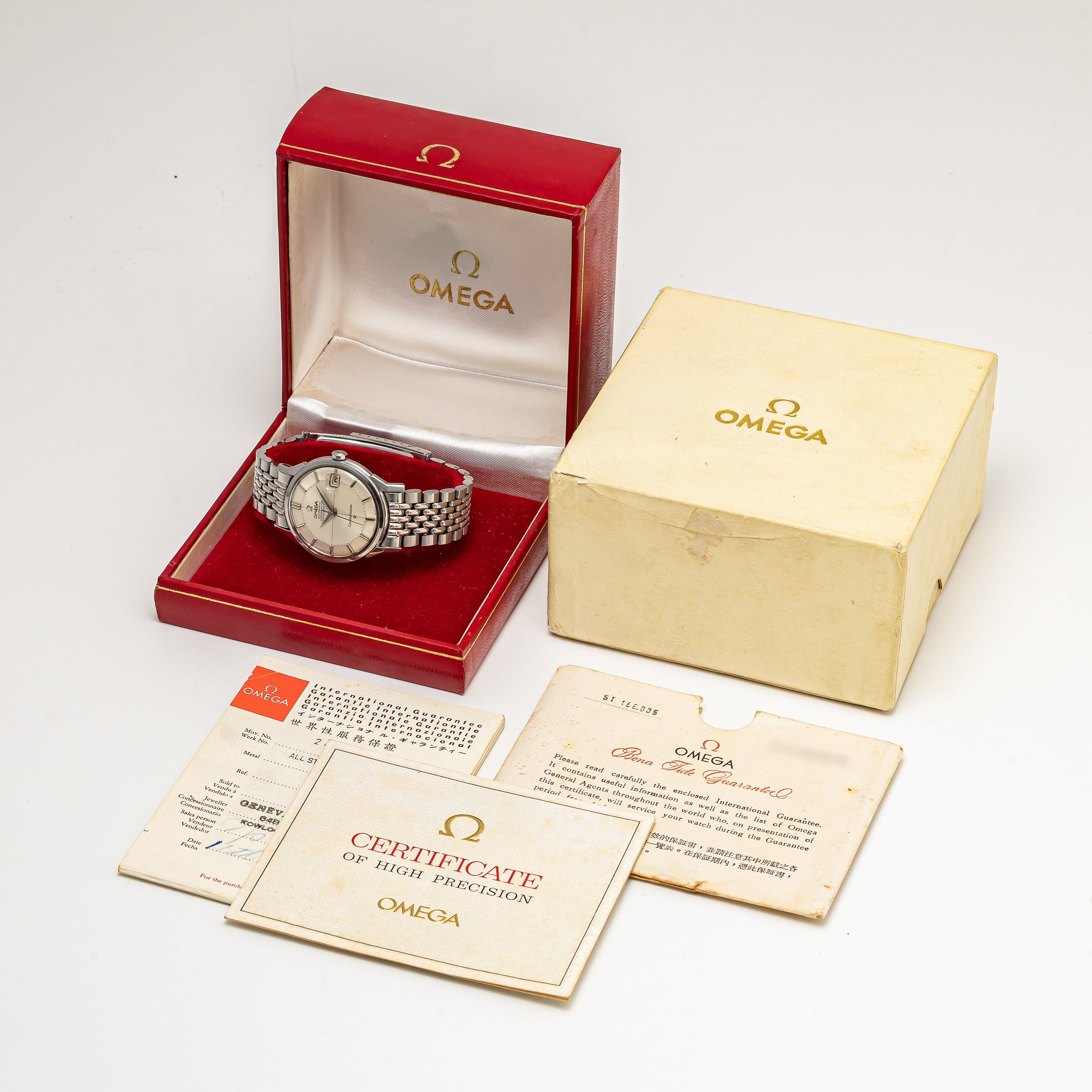 オメガ コンステレーション 12角 1966年製 Ref.168.005 箱、ギャラ付き クロノメーター自動巻き