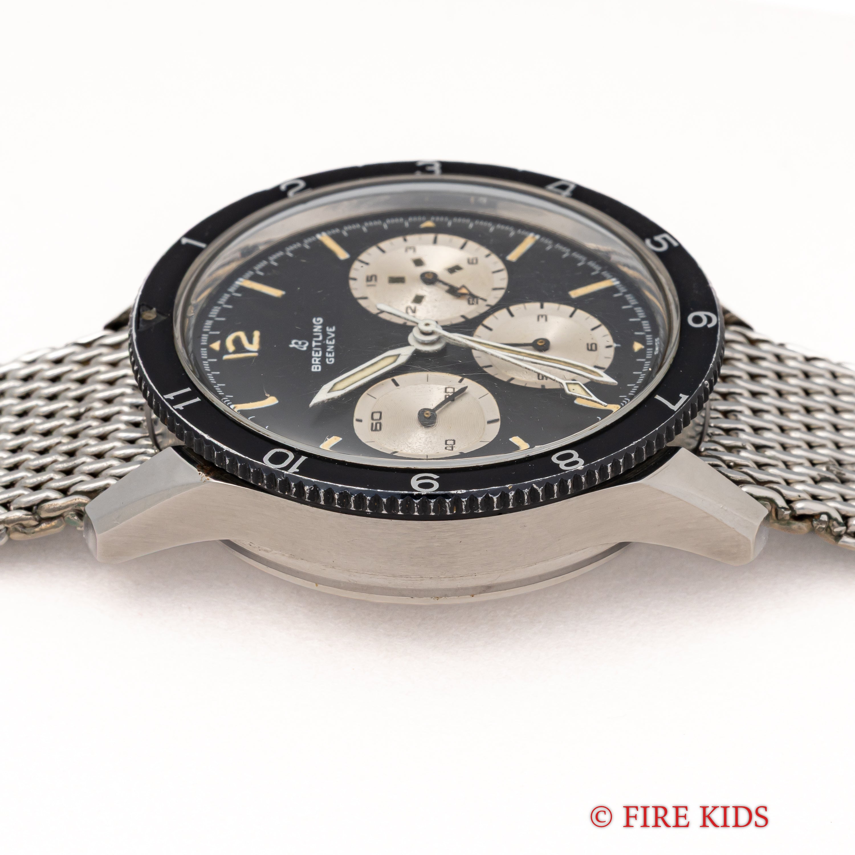 ブライトリング コ・パイロット 1960年代製 Ref.7650 クロノグラフ Venus178 純正メッシュブレス